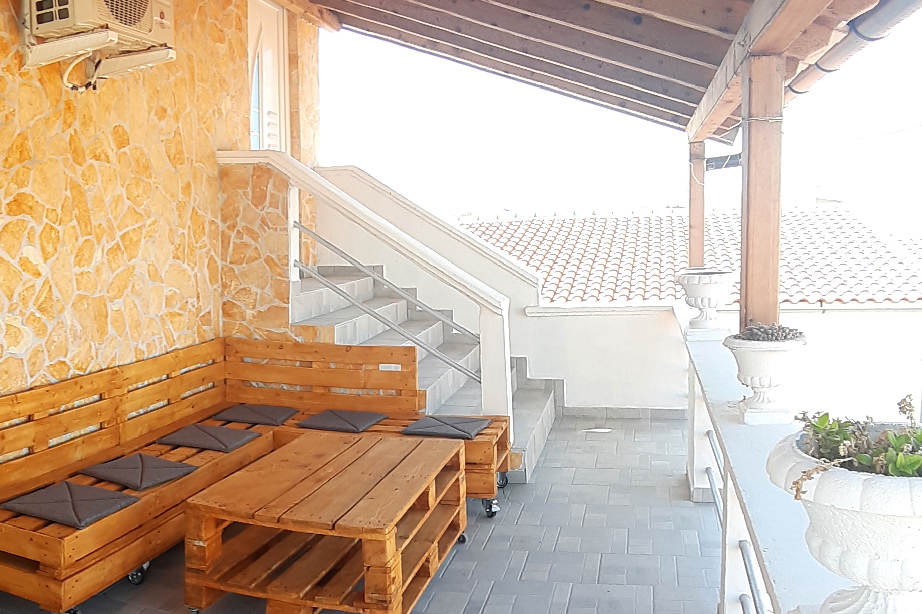 Two bedroom apartment with terrace and sea view Vir  A-a