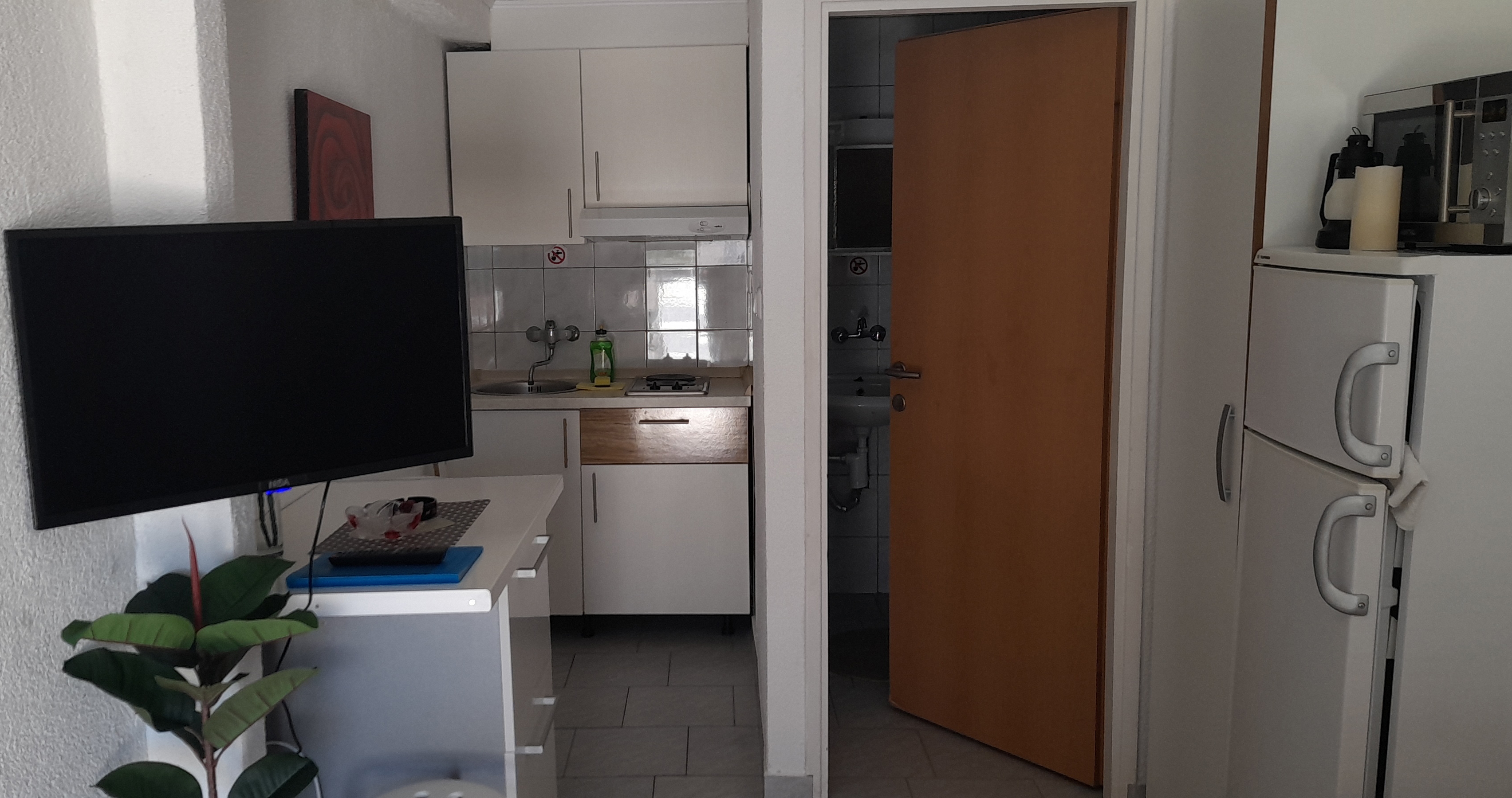 Studio flat with terrace Vir (AS-18451-a)