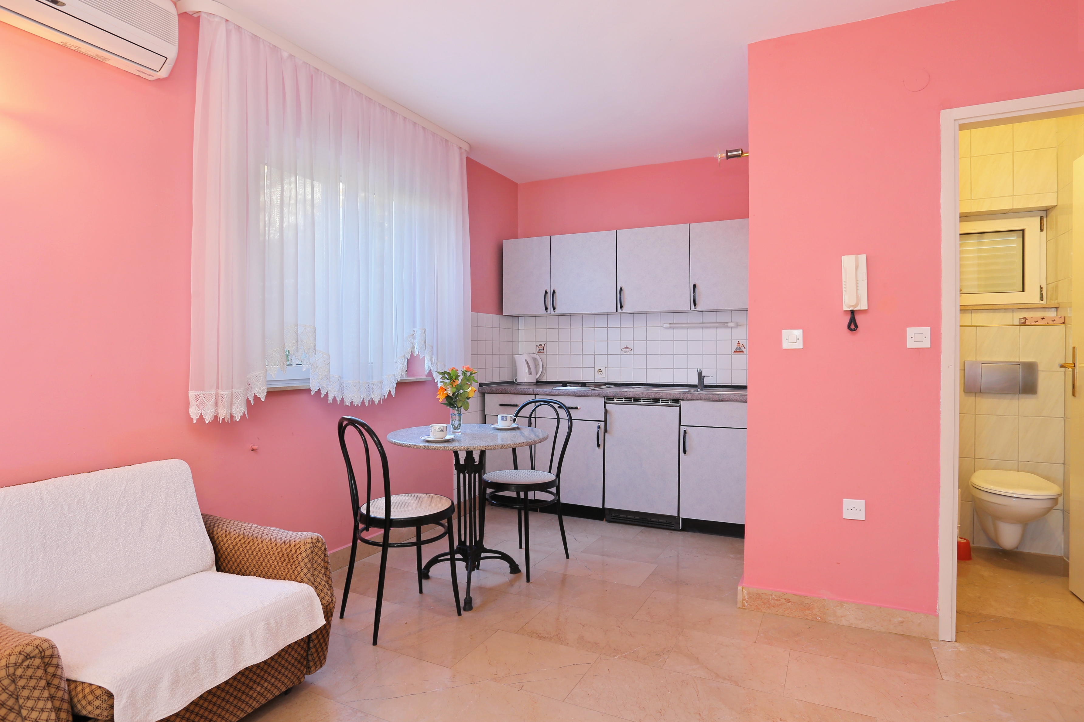 Studio flat with terrace and sea view Marušići, Omiš (AS-18497-a)