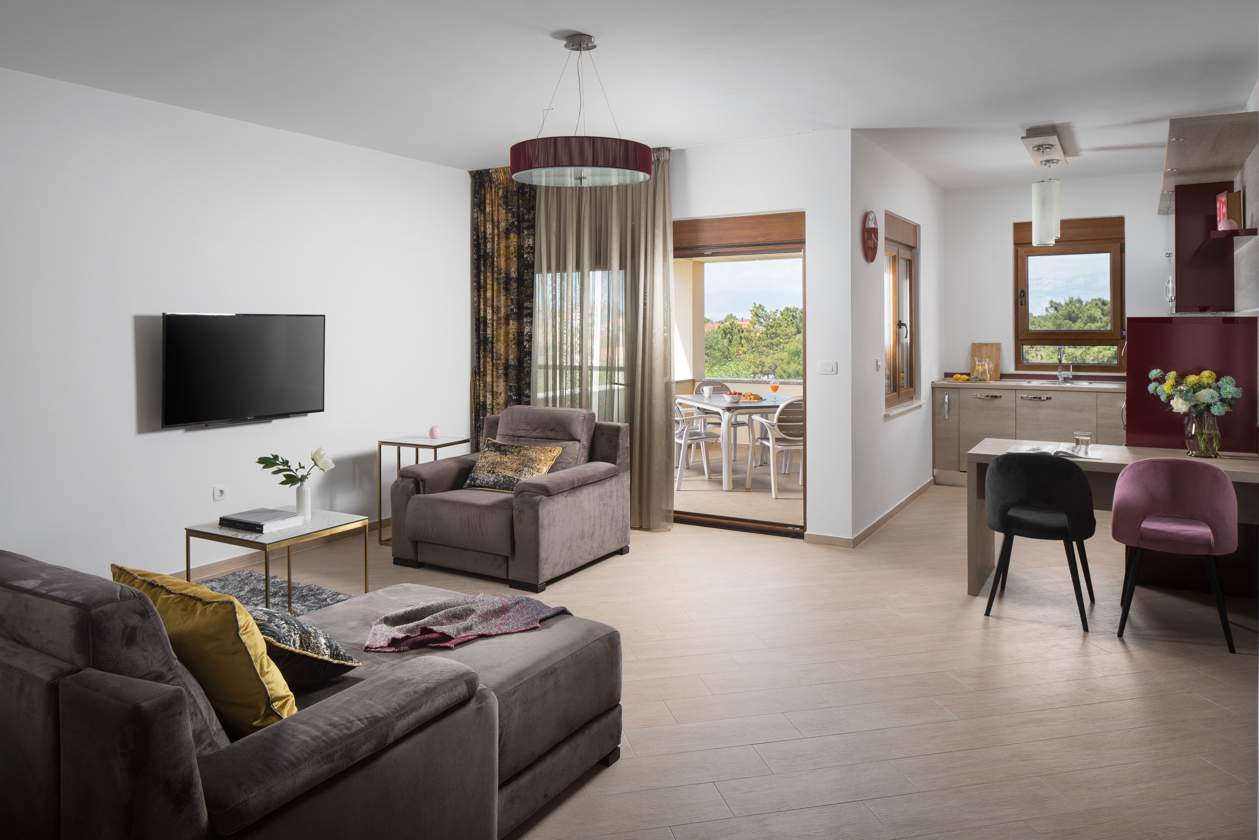 Comfortable and spacious house with terrace and sea view Vir  K
