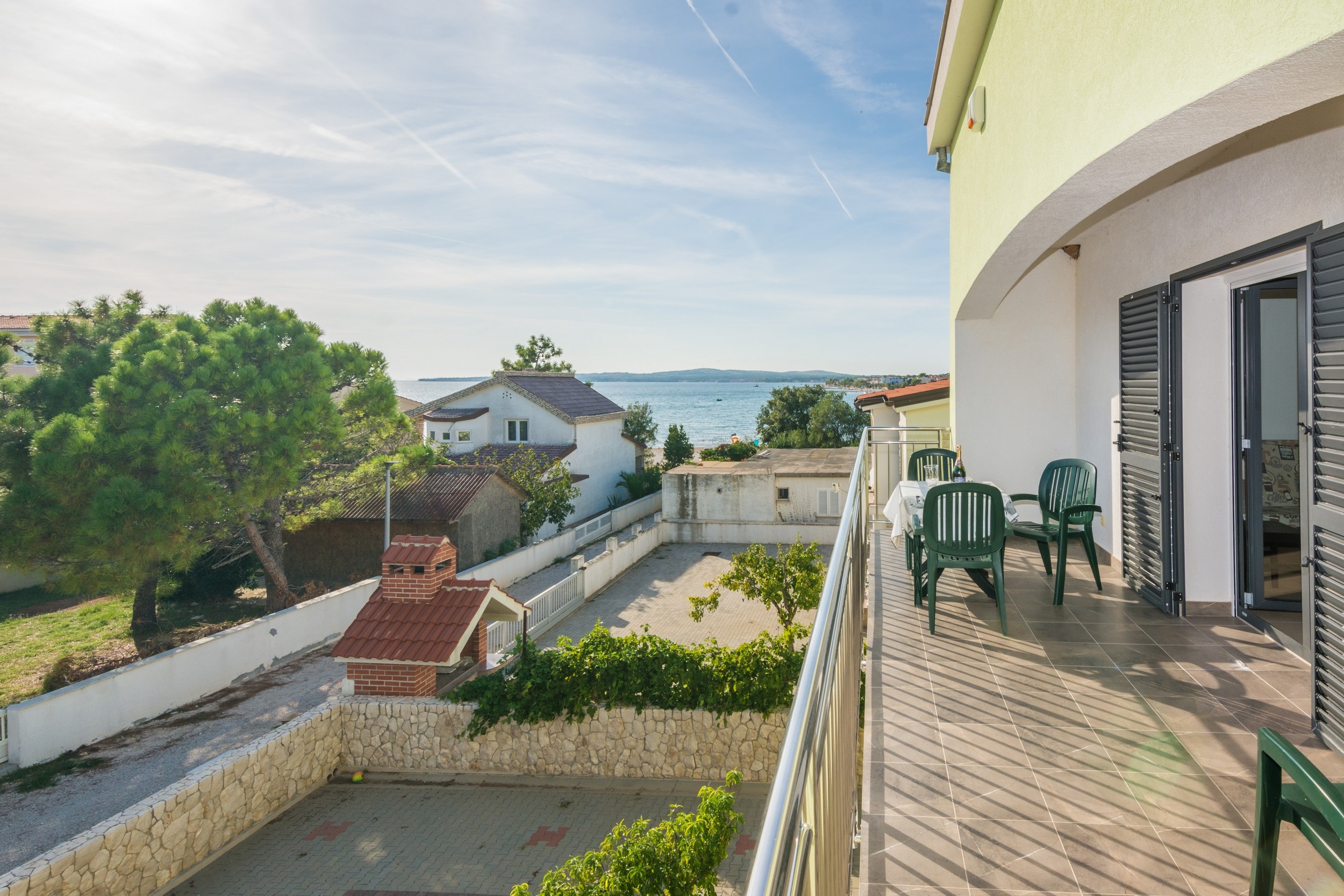 Two bedroom apartment with balcony and sea view Vir  A-a