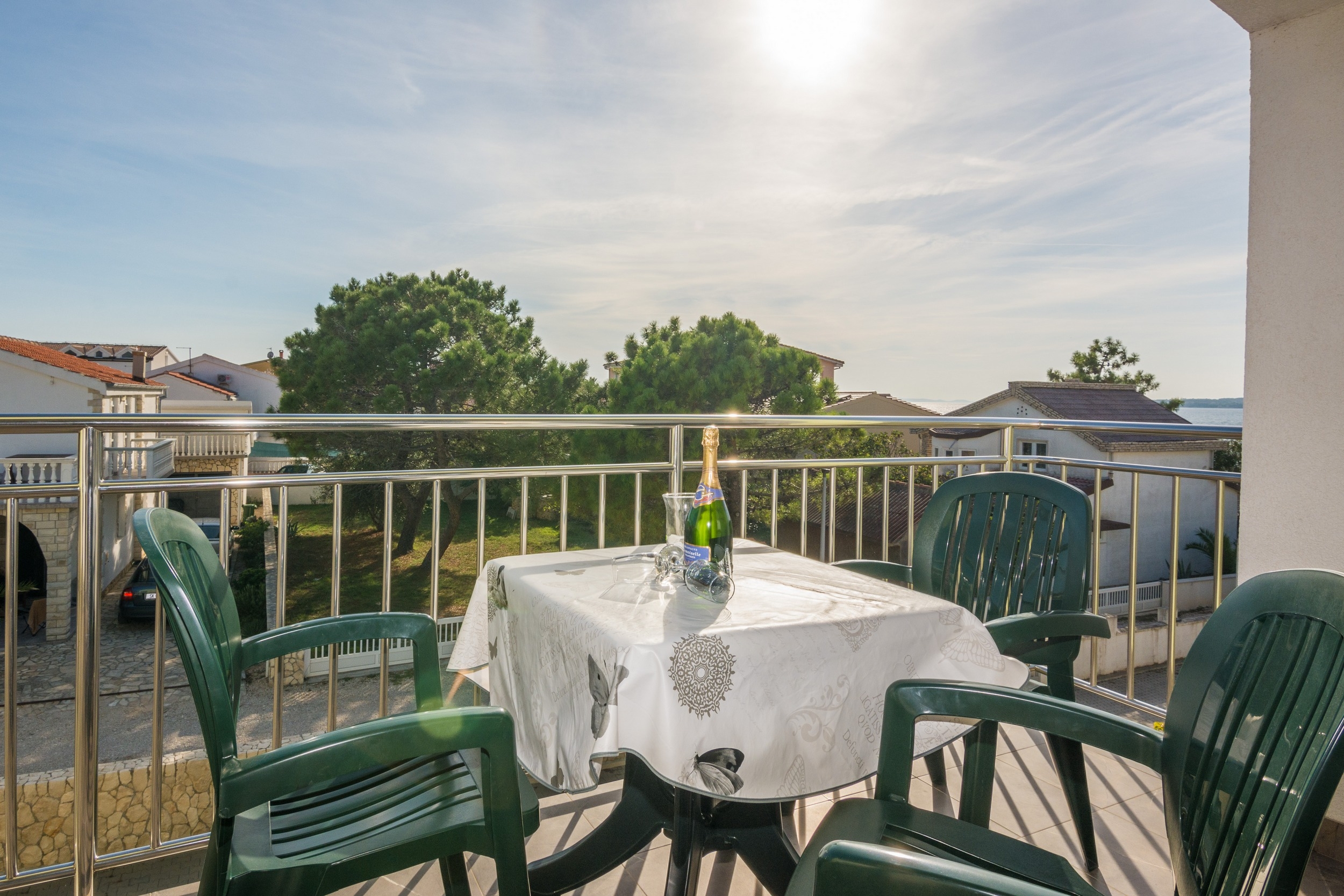 Two bedroom apartment with balcony and sea view Vir  A-a