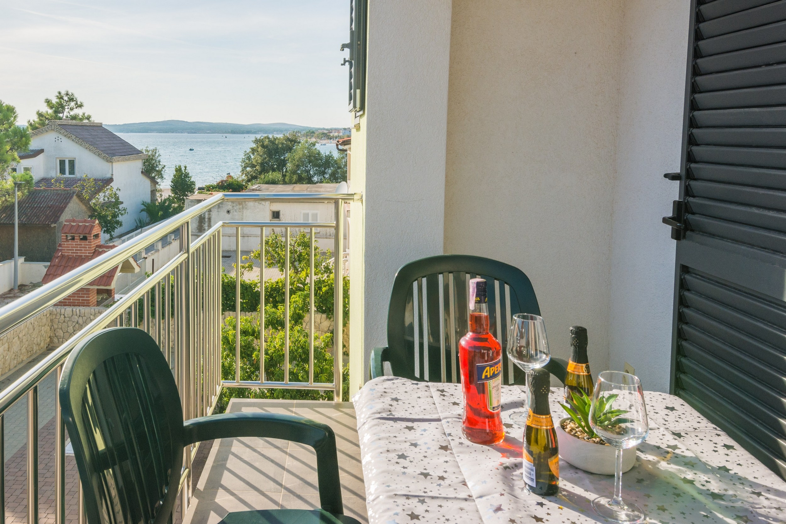 One bedroom apartment with balcony and sea view Vir  A-c