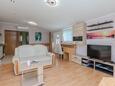 Obývací pokoj Vir, Obývací pokoj v ubytování typu apartment, s klimatizací a WiFi.