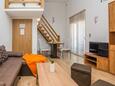 Obývací pokoj Vir, Obývací pokoj v ubytování typu apartment, s klimatizací a WiFi.