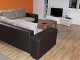 Obývací pokoj Vir - Lozice, Obývací pokoj v ubytování typu apartment, s klimatizací a WiFi.