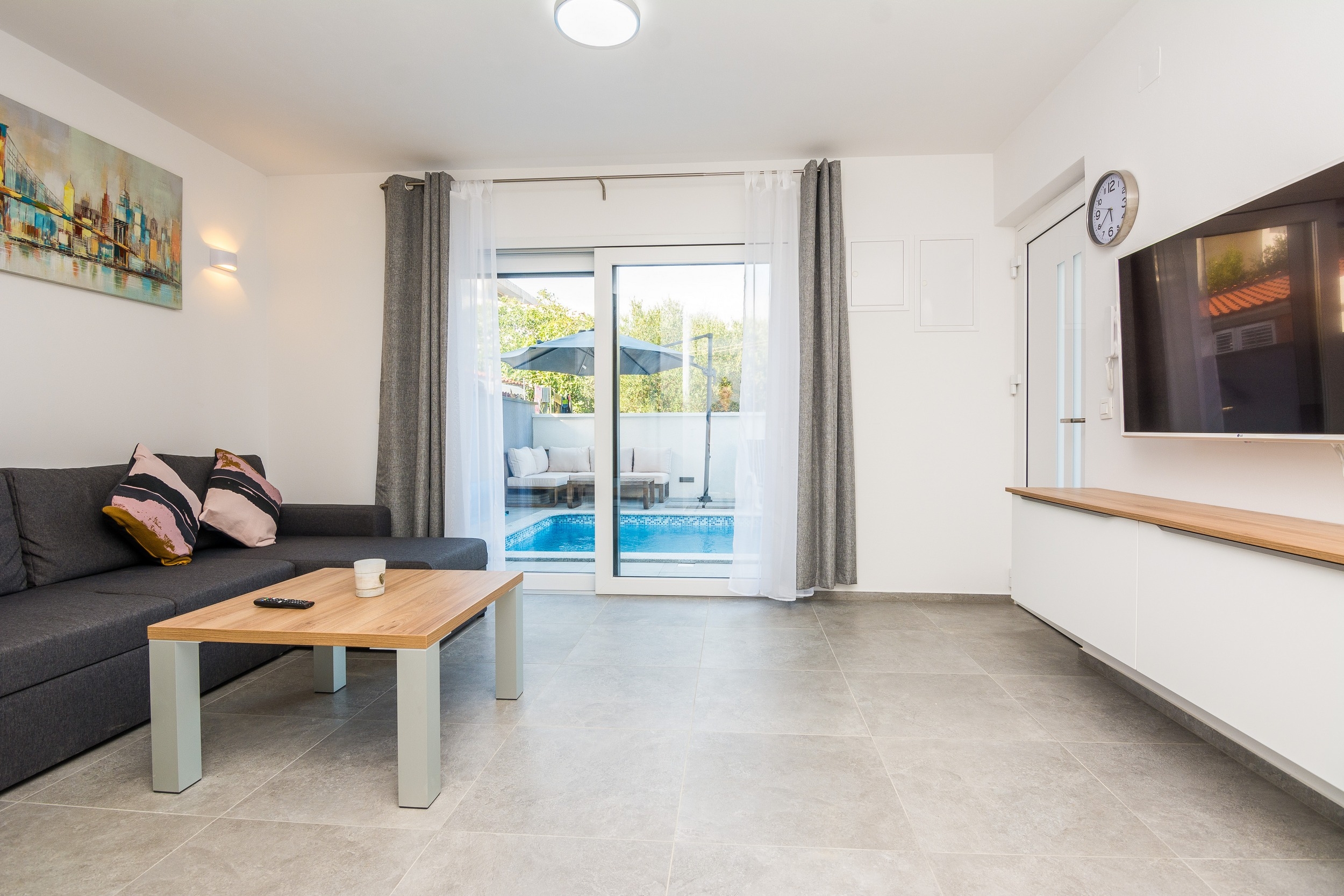 Two bedroom apartment with terrace Vir (A-18522-c)