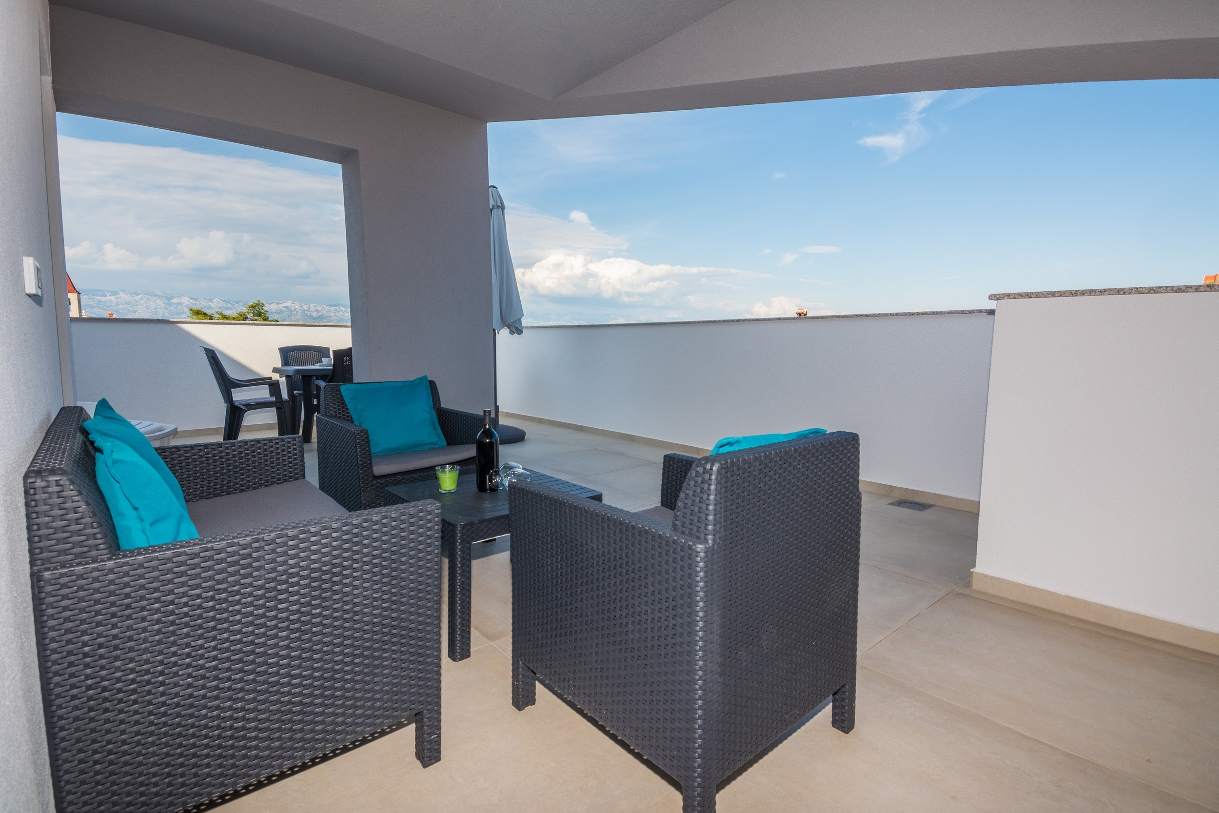 Two bedroom apartment with terrace Vir  A-c
