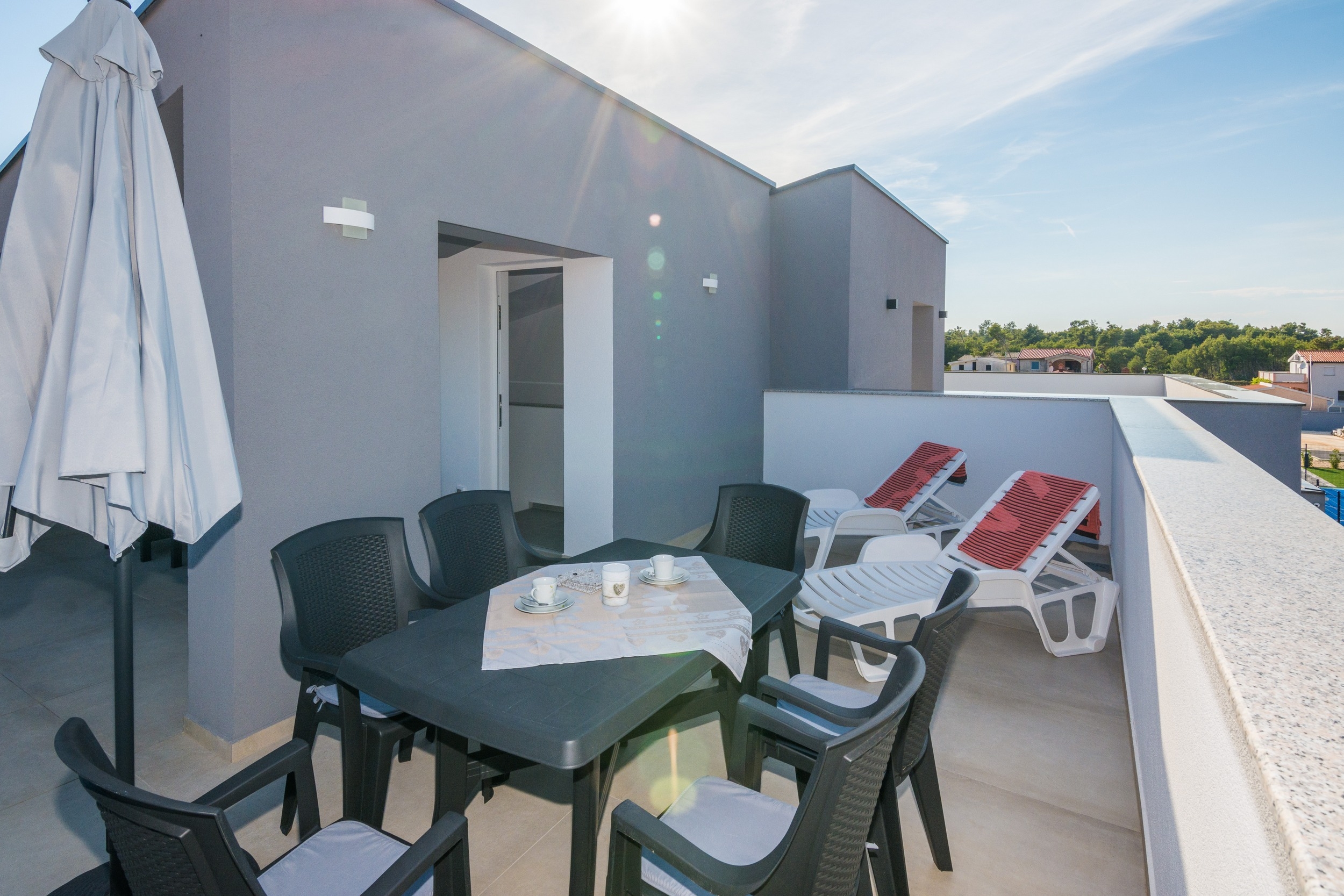 Two bedroom apartment with terrace Vir  A-c
