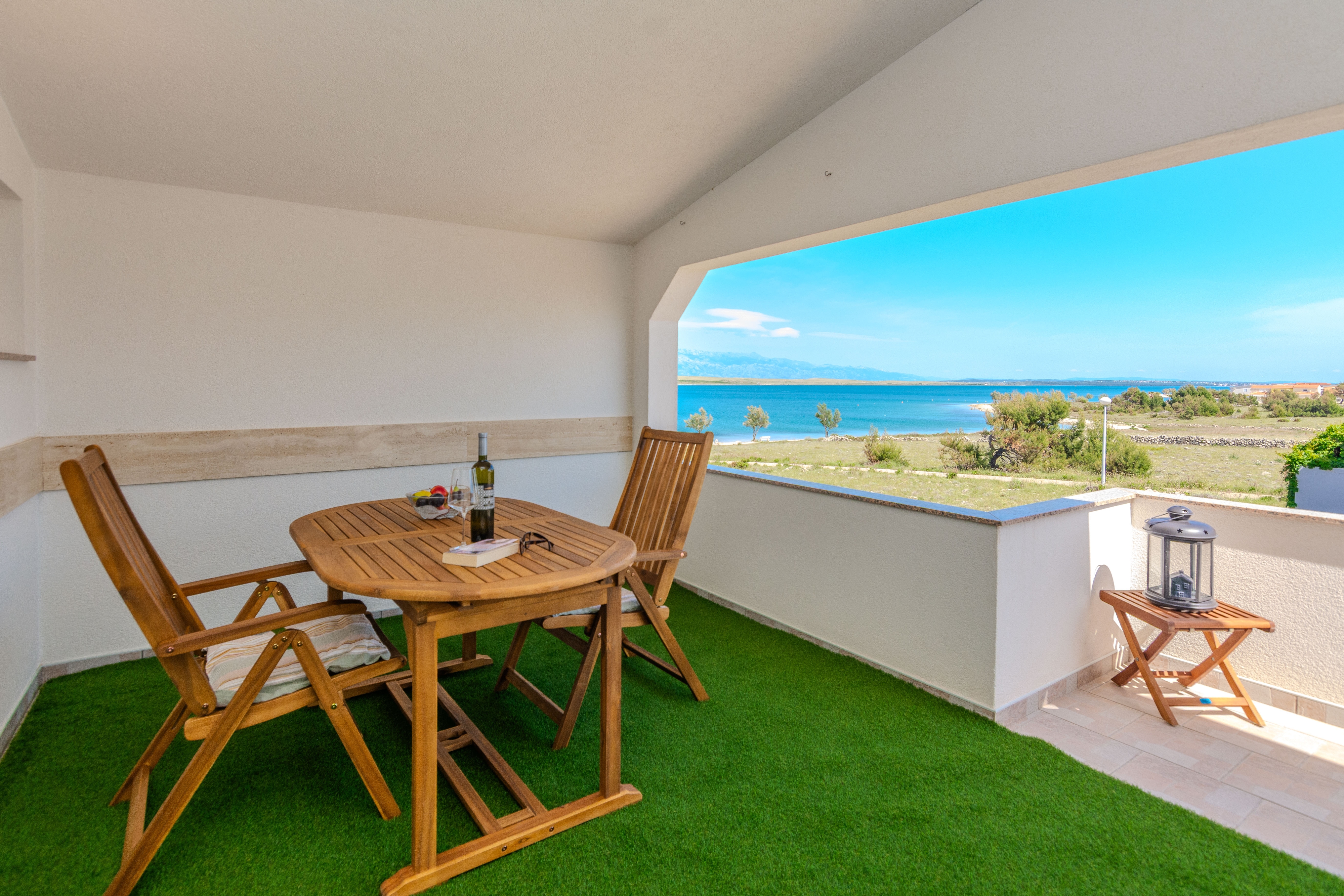 One bedroom apartment with terrace and sea view Vir (A-18523-b)