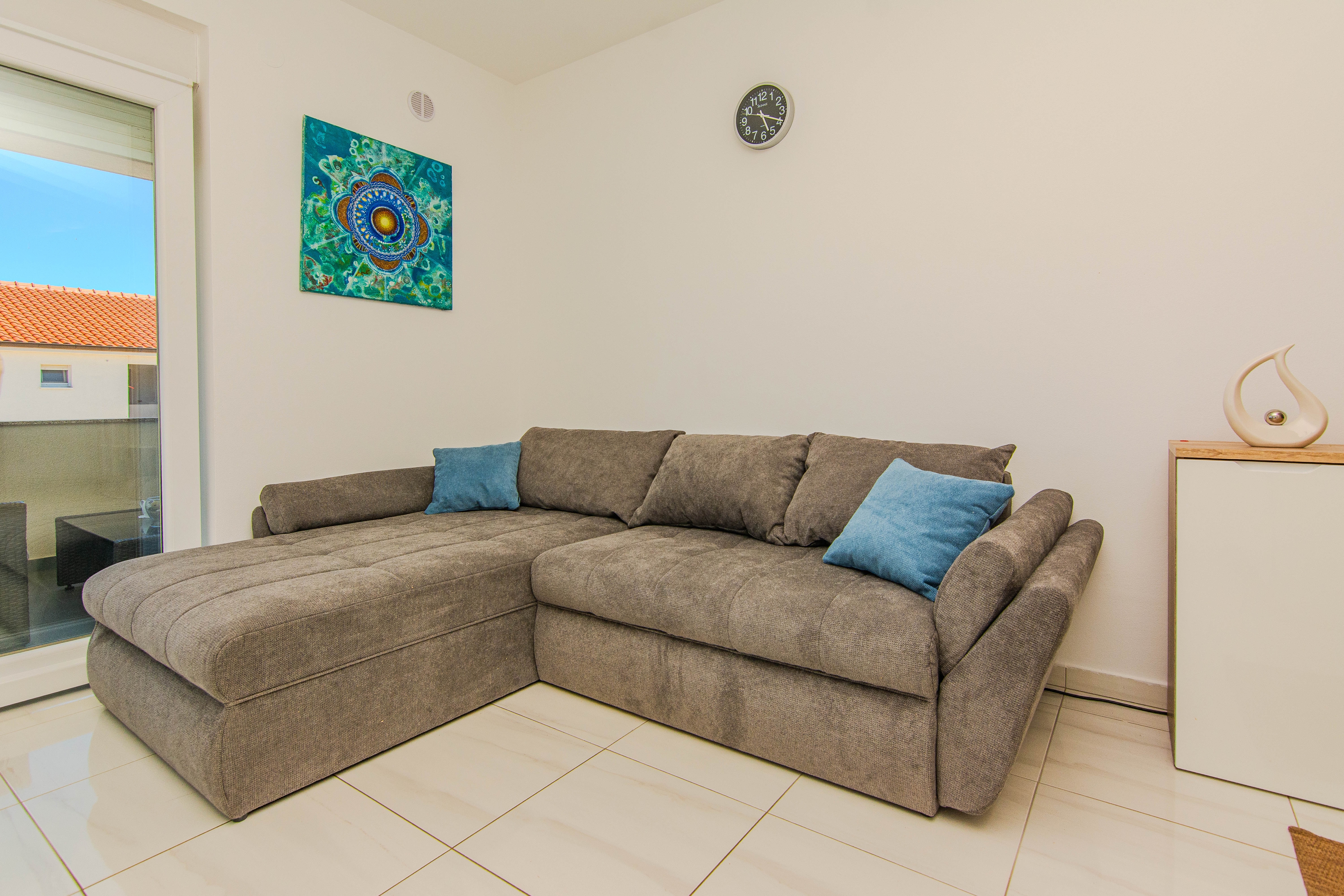 Two bedroom apartment with balcony and sea view Vir (A-18541-a)