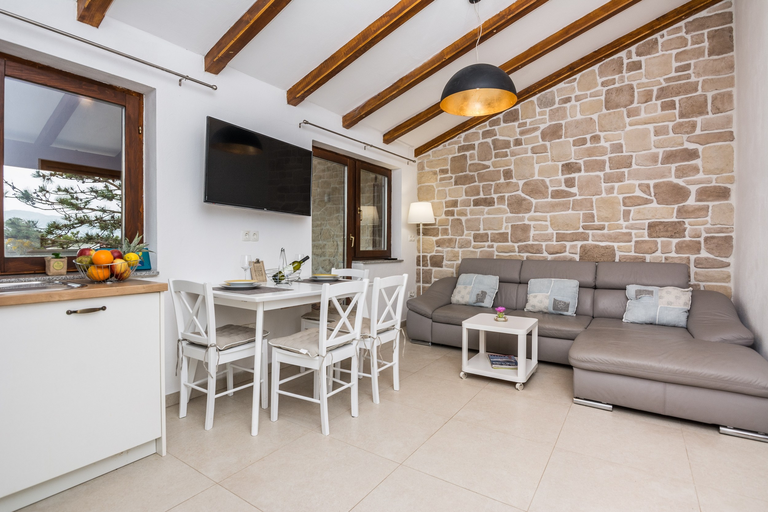 Two bedroom apartment with terrace Vir (A-18544-b)