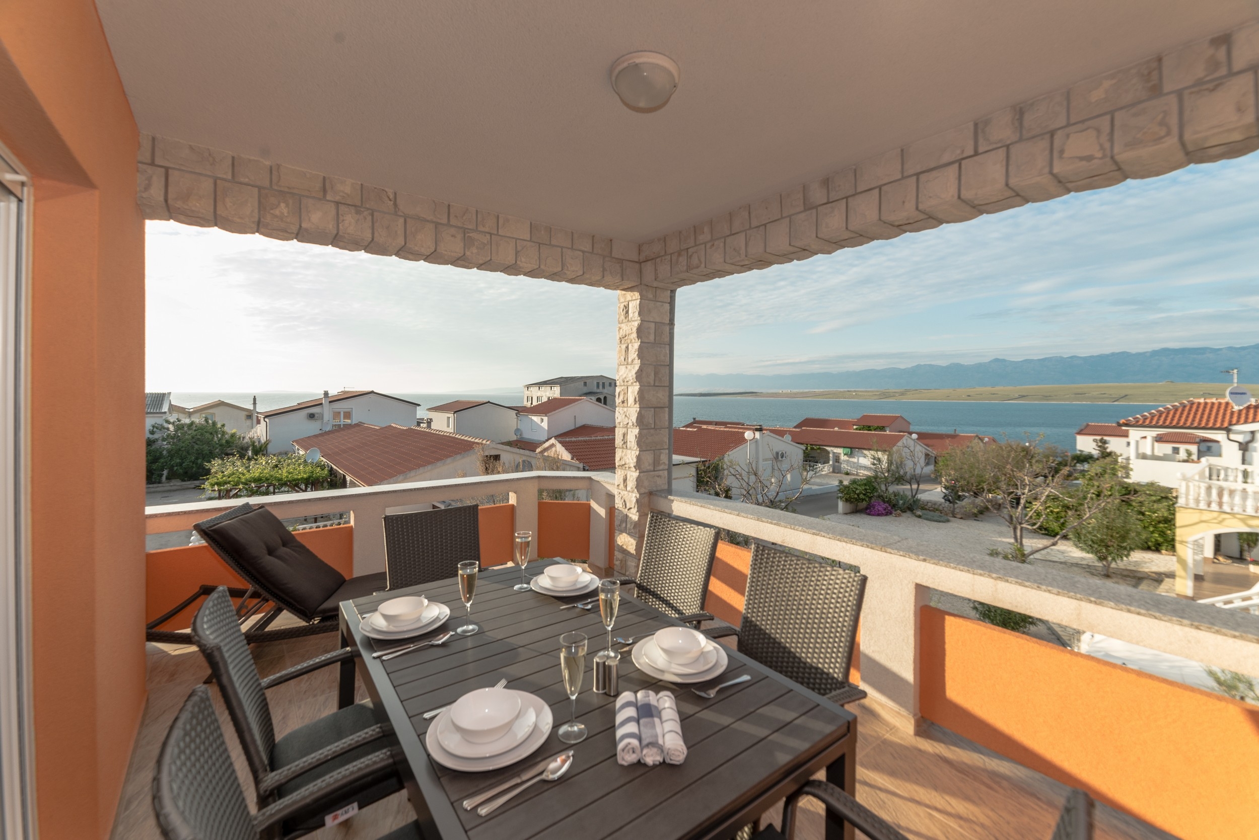 Two bedroom apartment with balcony and sea view Vir  A-c