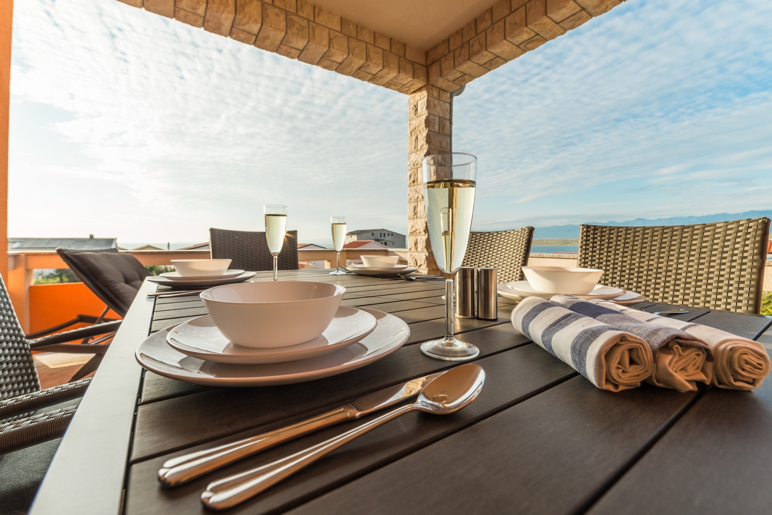 Two bedroom apartment with balcony and sea view Vir  A-c