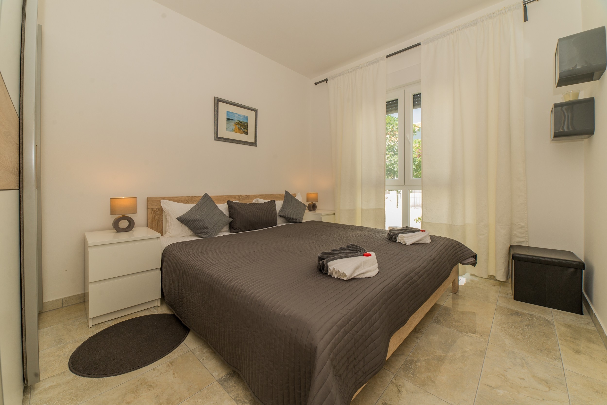 Two bedroom apartment with balcony Vir  A-a