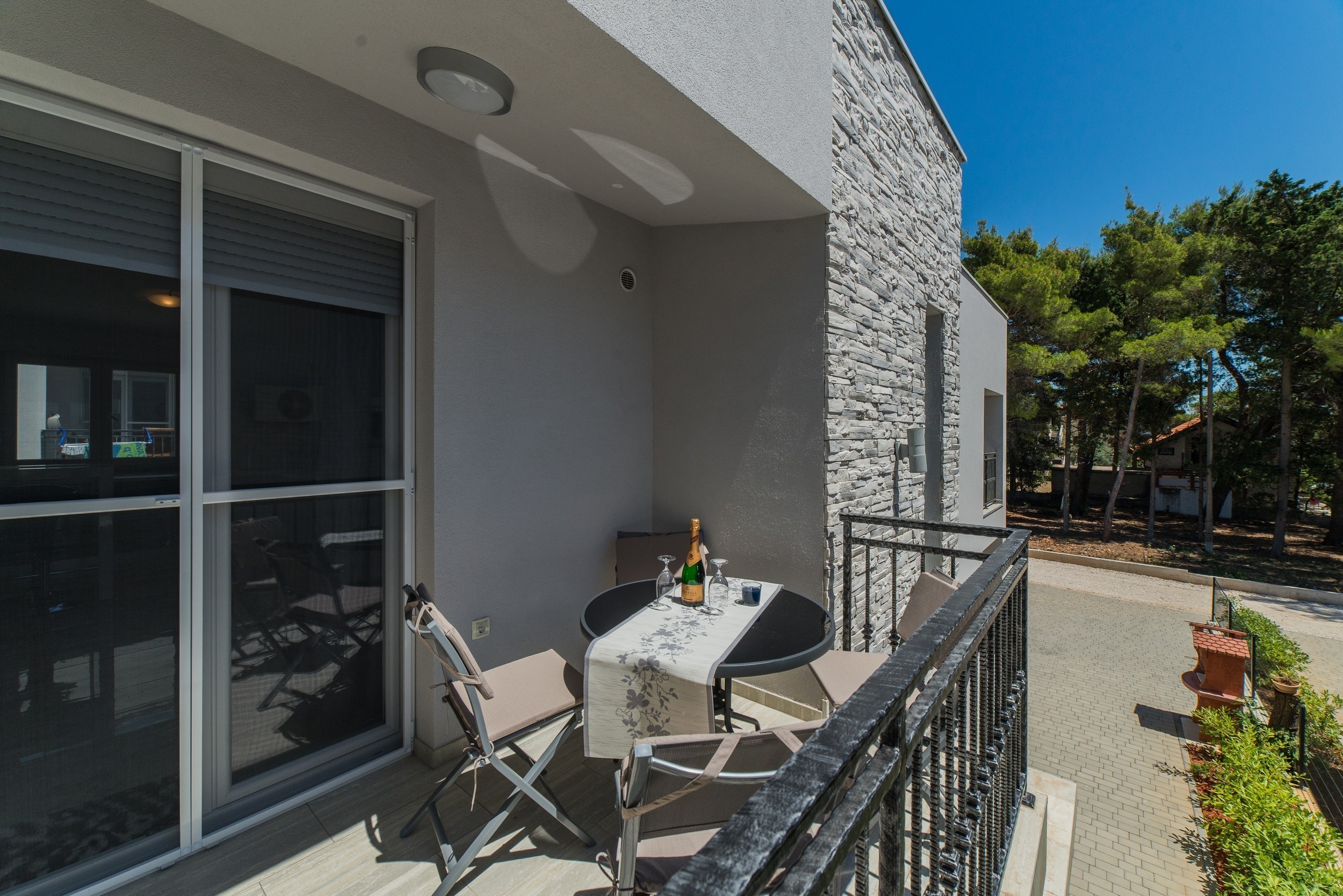 Two bedroom apartment with balcony Vir  A-b