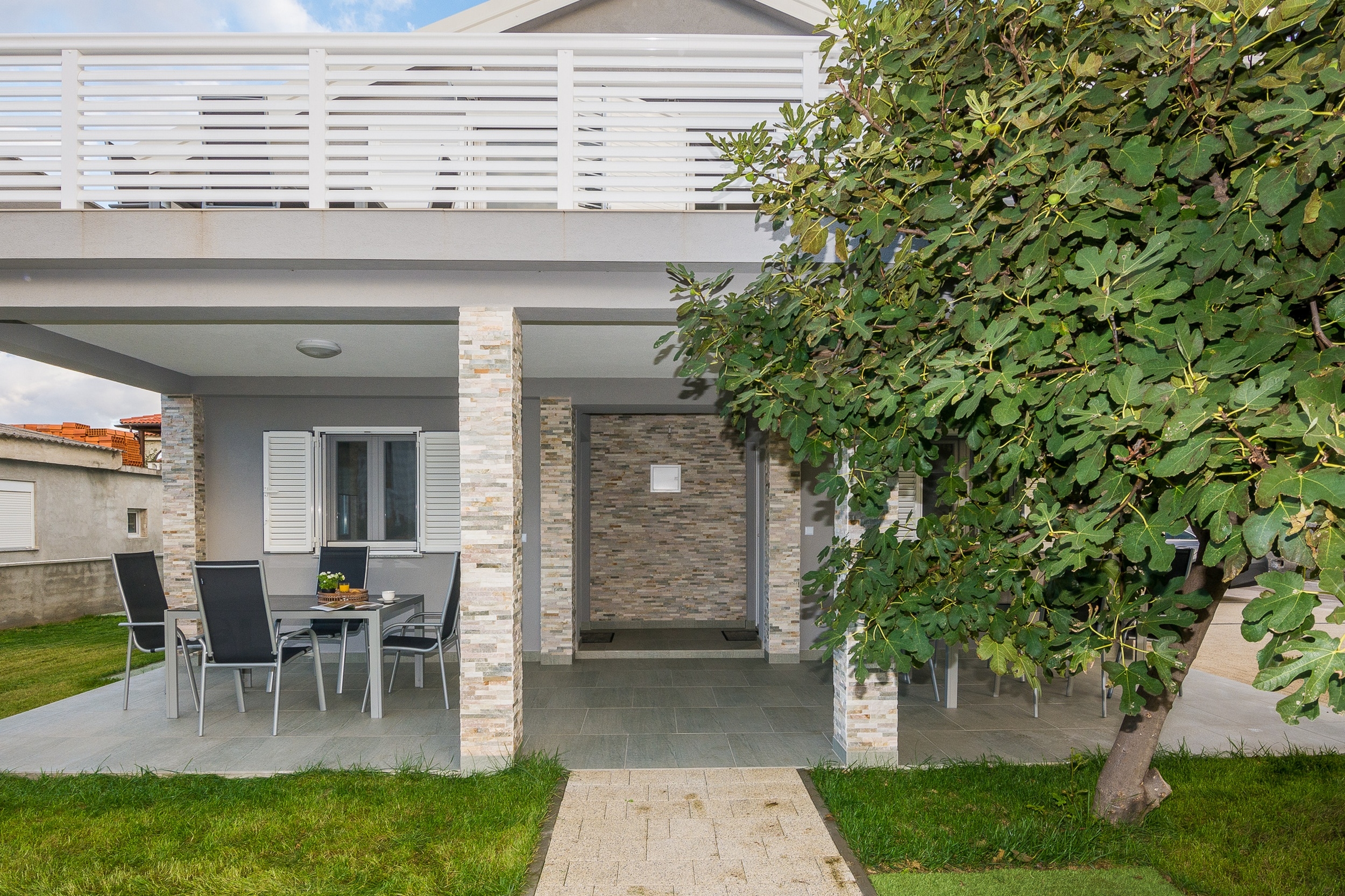 One bedroom apartment with balcony Vir (A-18557-c)