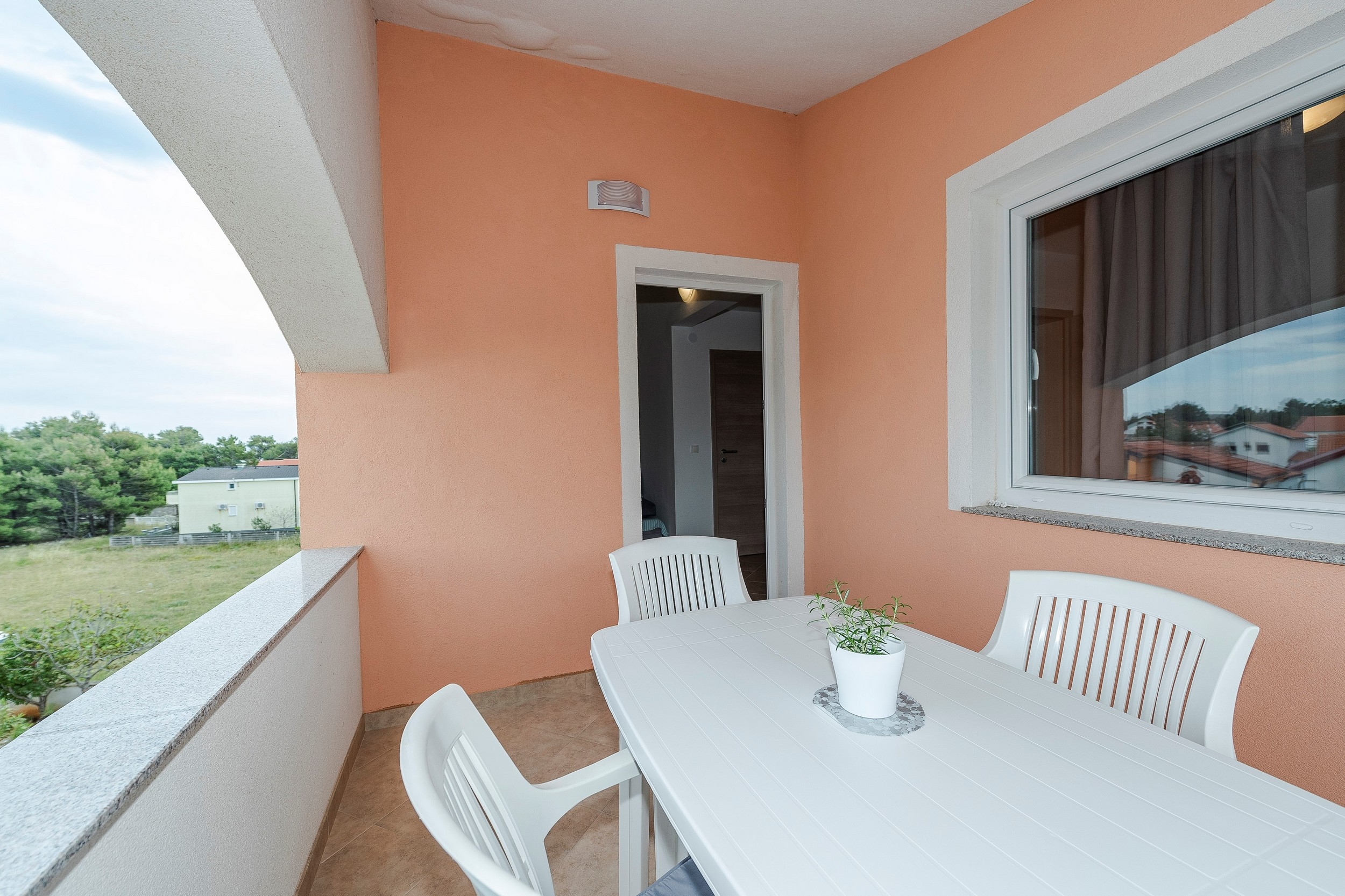 Two bedroom apartment with terrace Vir  A-b