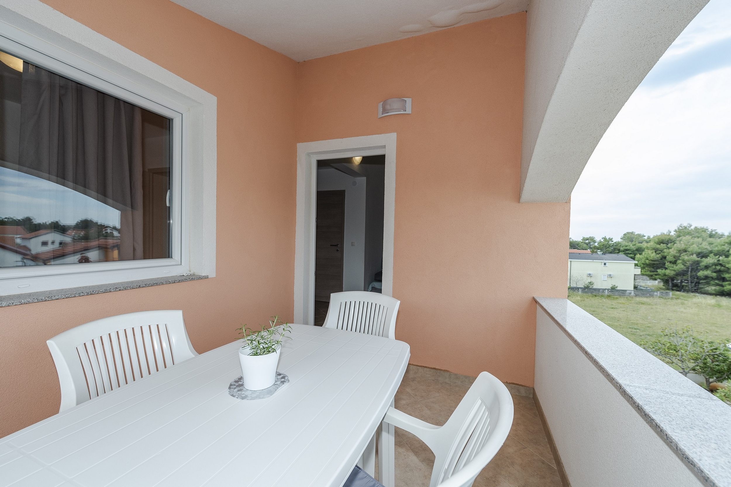 Two bedroom apartment with balcony Vir  A-f