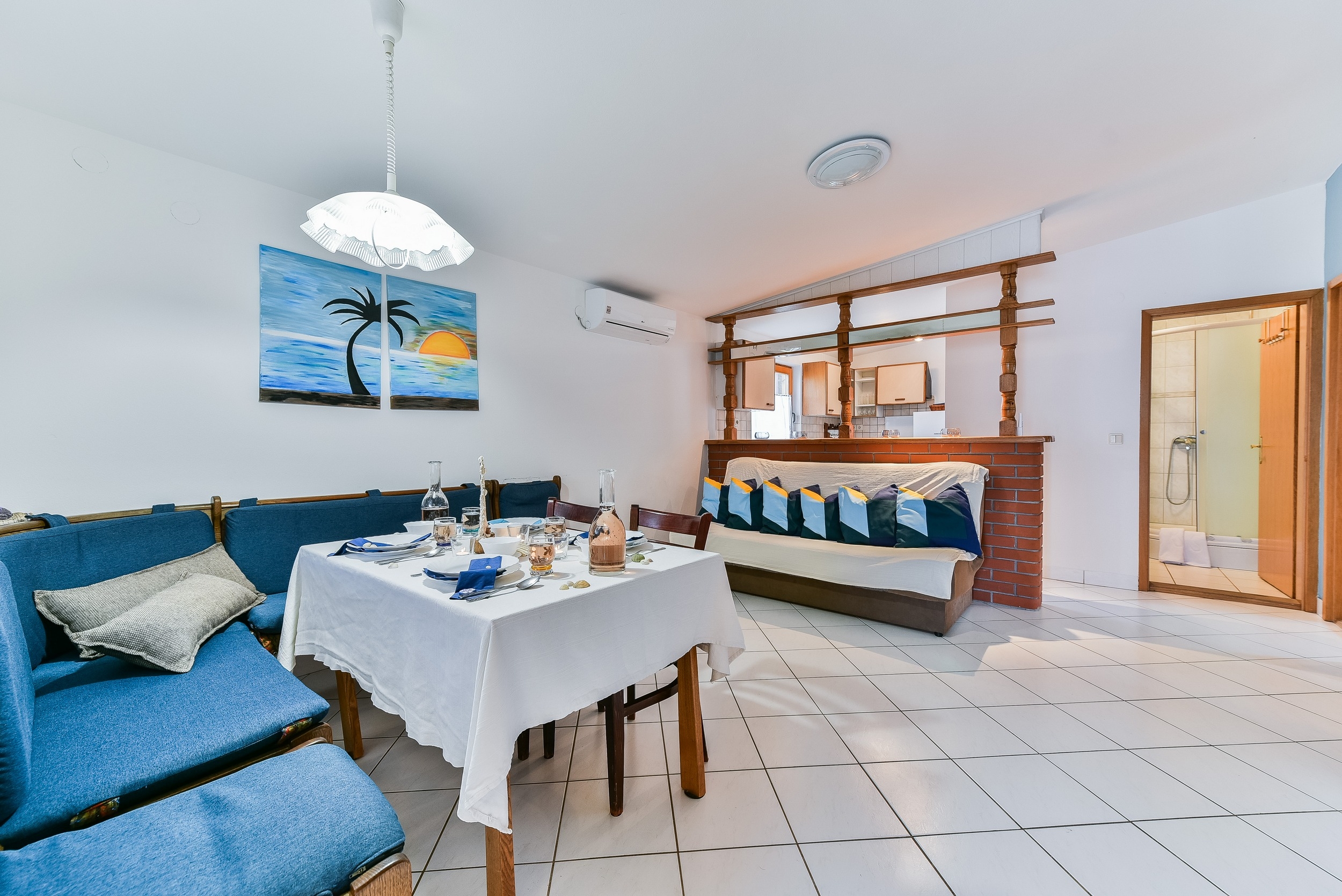 Three bedroom apartment with balcony and sea view Vir (A-18570-a) Three bedroom apartment with balcony and sea view Vir (A-18570-a)