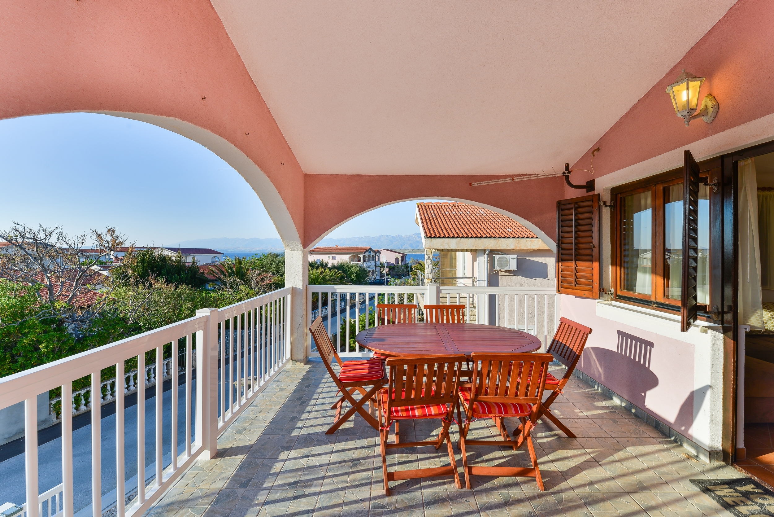 Two bedroom apartment with terrace and sea view Vir  A-a
