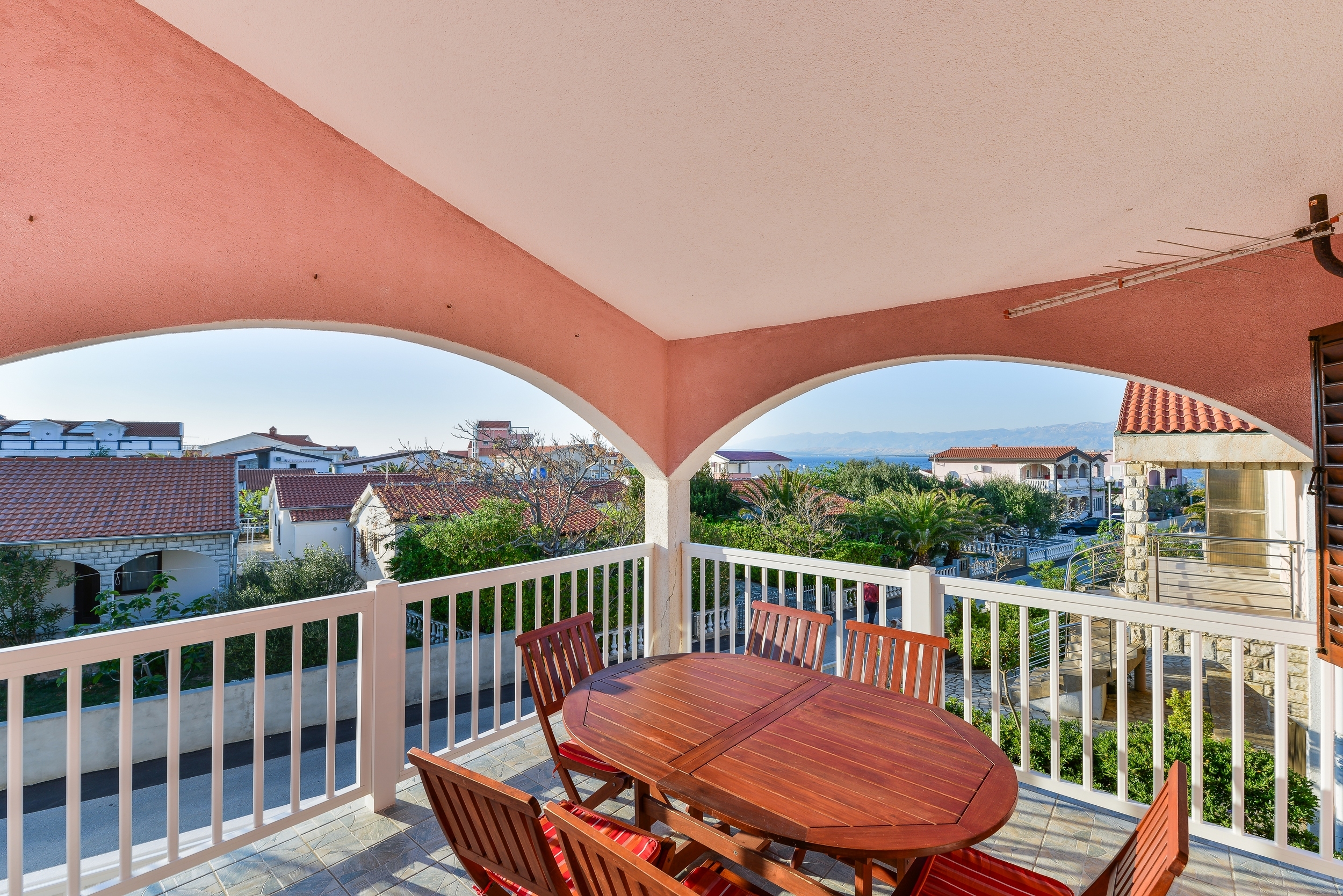 Two bedroom apartment with terrace and sea view Vir  A-a