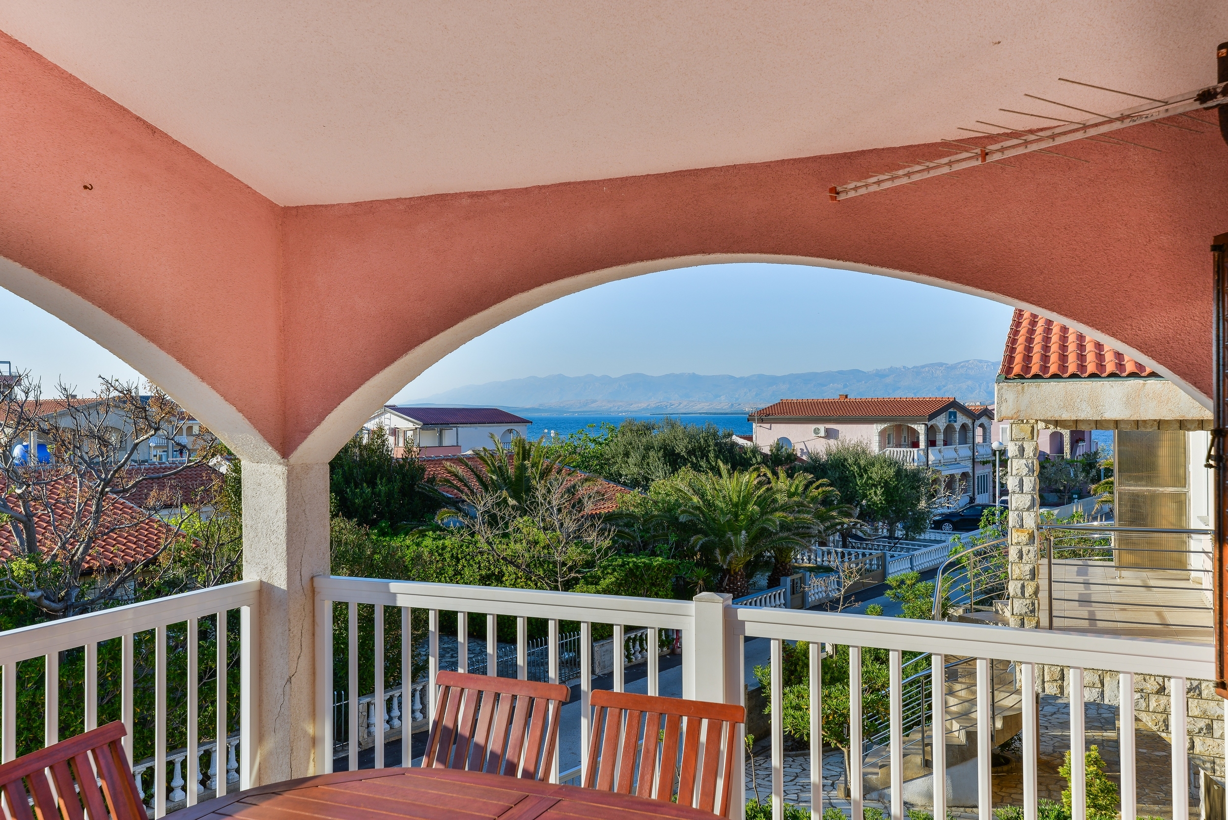 Two bedroom apartment with terrace and sea view Vir  A-a
