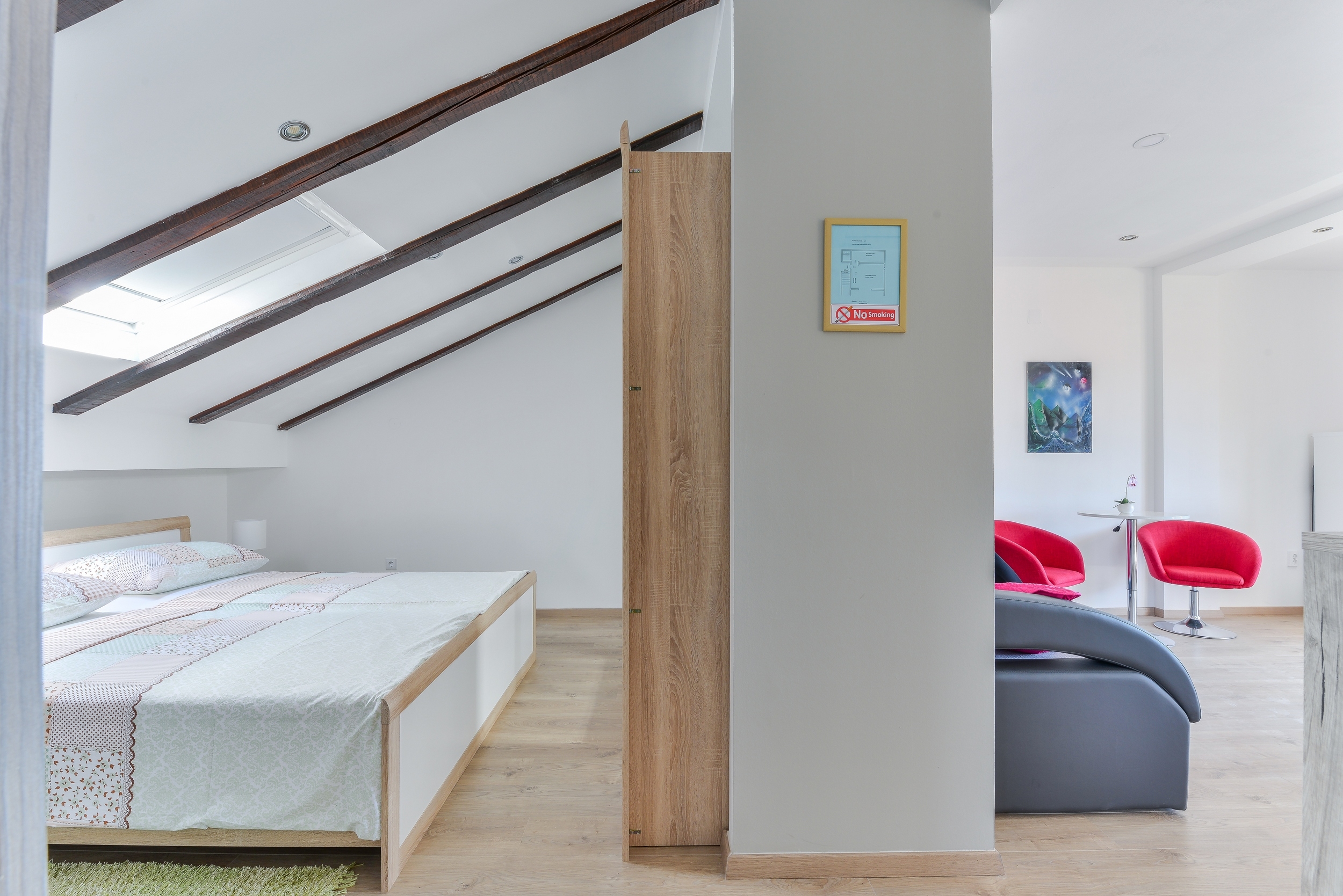 Studio flat with balcony and sea view Vir (AS-18592-a)