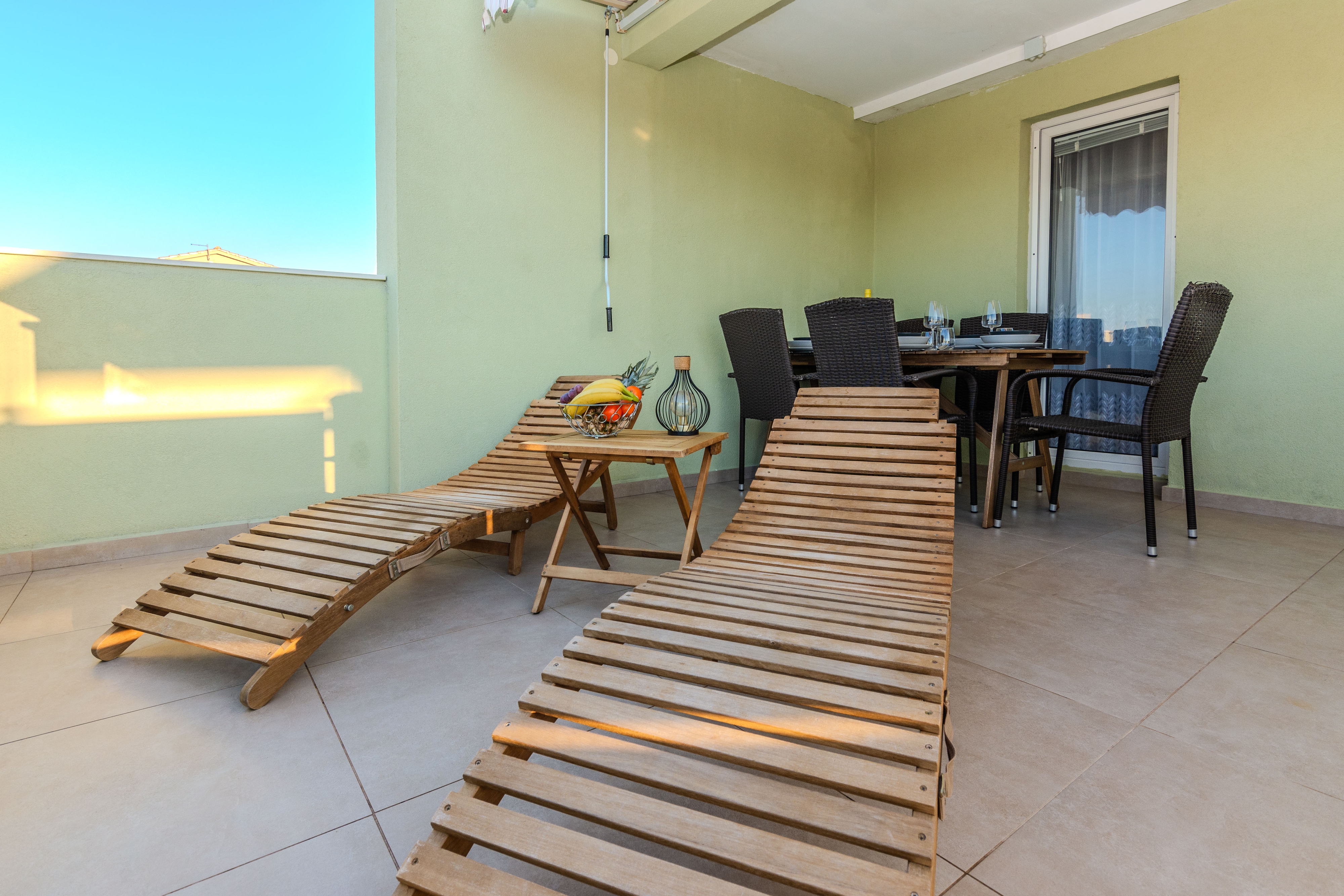 Two bedroom apartment with balcony and sea view Vir - Lozice, Vir  A-b