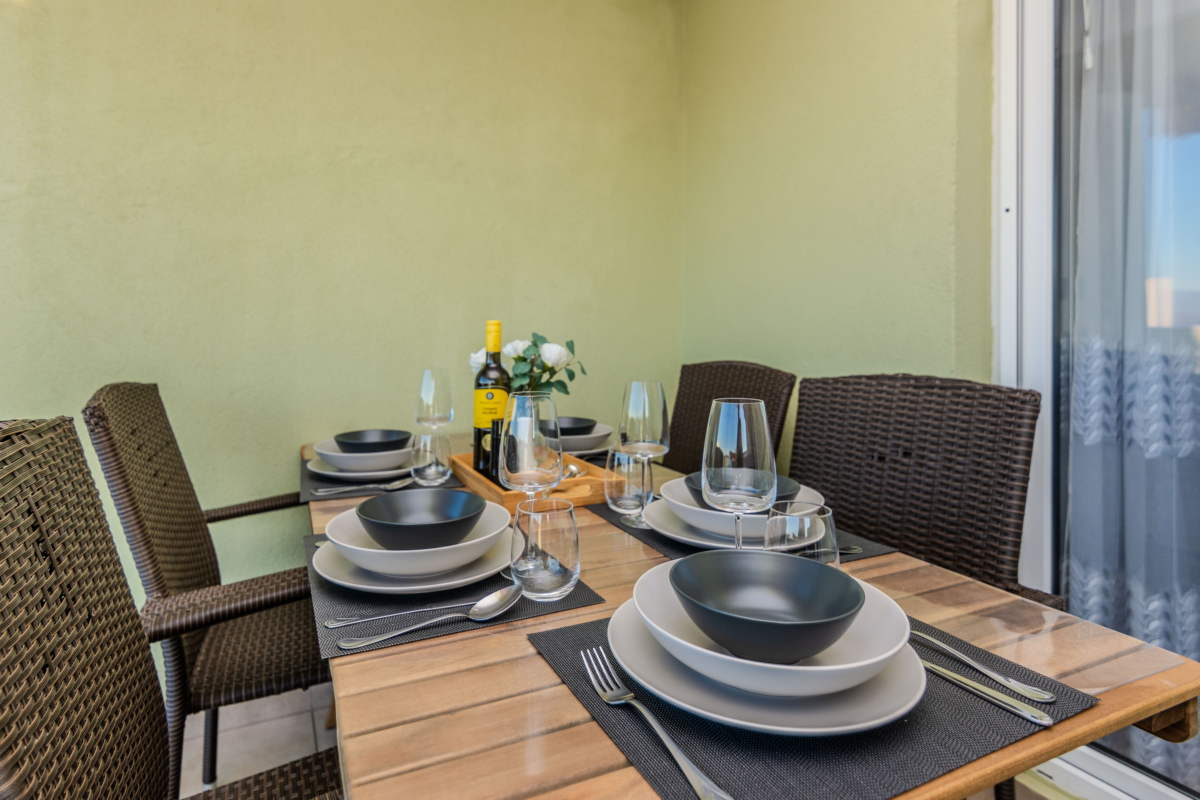 Two bedroom apartment with balcony and sea view Vir - Lozice, Vir  A-b