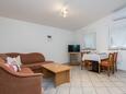 Obývací pokoj Vir, Obývací pokoj v ubytování typu apartment, s klimatizací a WiFi.
