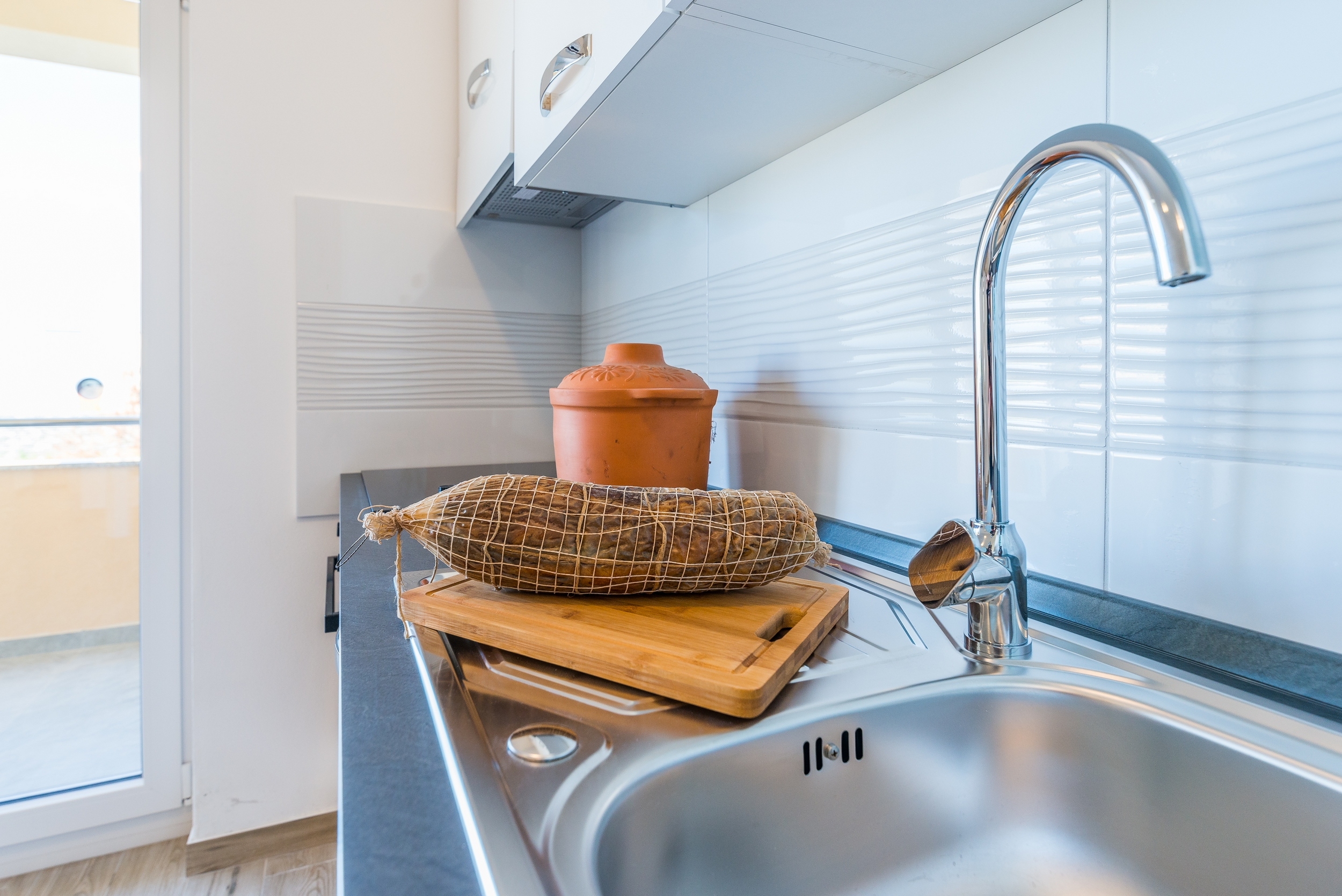 One bedroom apartment with terrace and sea view Privlaka, Zadar  A-a