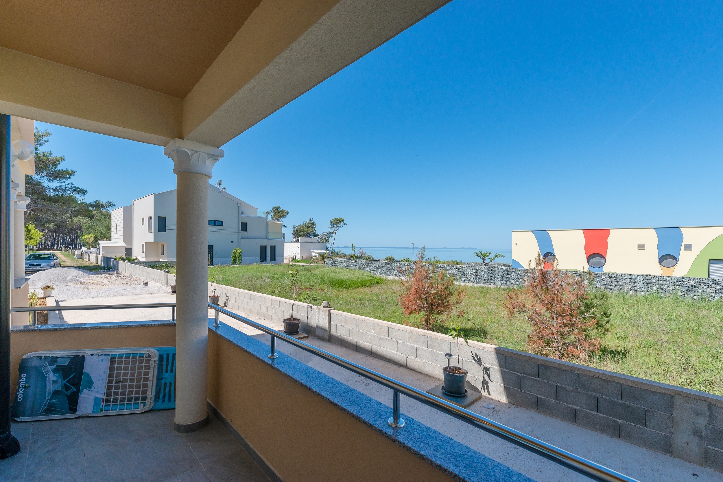 One bedroom apartment with terrace and sea view Privlaka, Zadar  A-a