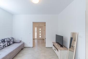 Privlaka, Obývací pokoj v ubytování typu apartment, WiFi.