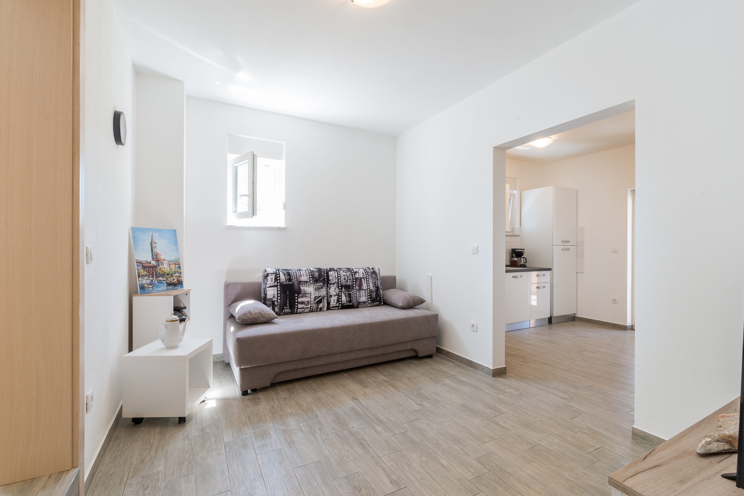 One bedroom apartment with terrace and sea view Privlaka, Zadar  A-b