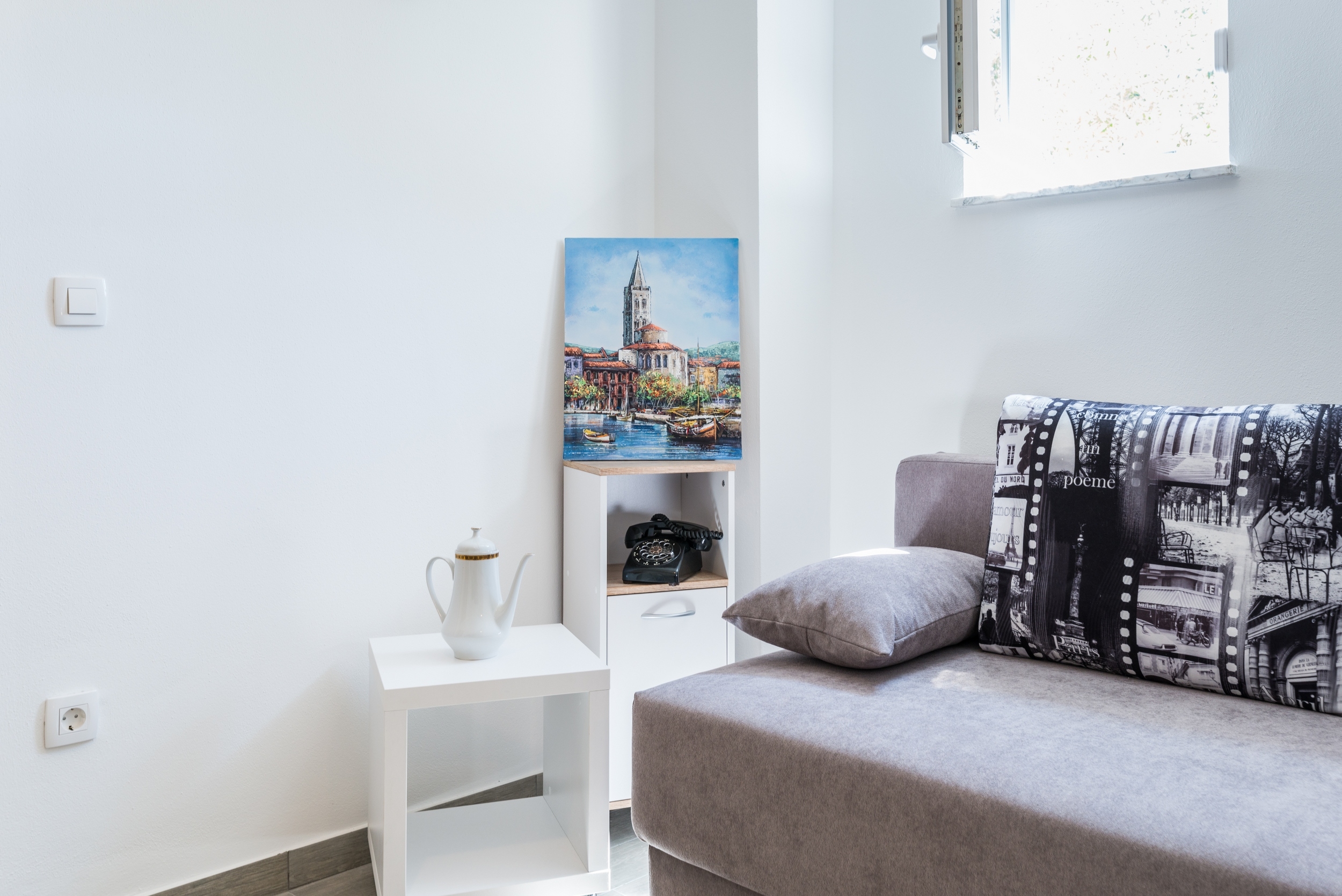 One bedroom apartment with terrace and sea view Privlaka, Zadar  A-b