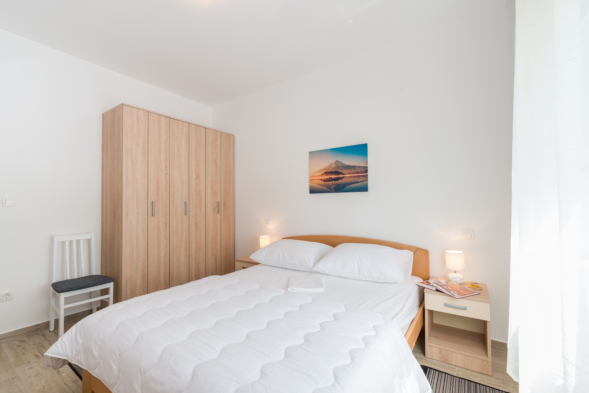 One bedroom apartment with terrace and sea view Privlaka, Zadar  A-c