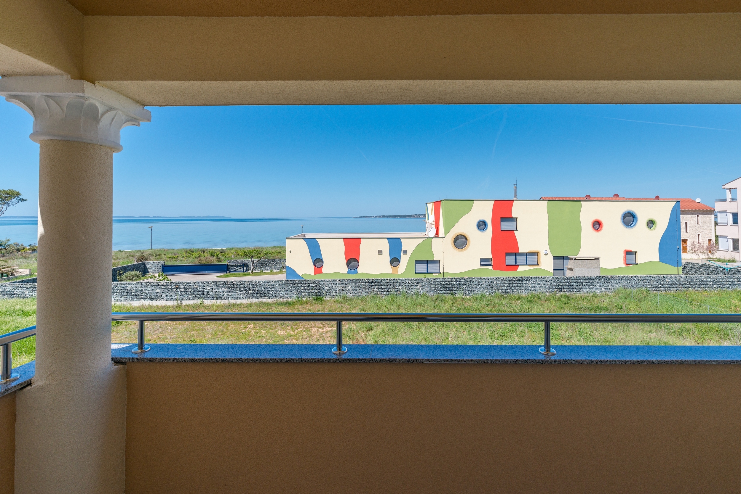 One bedroom apartment with terrace and sea view Privlaka, Zadar  A-c