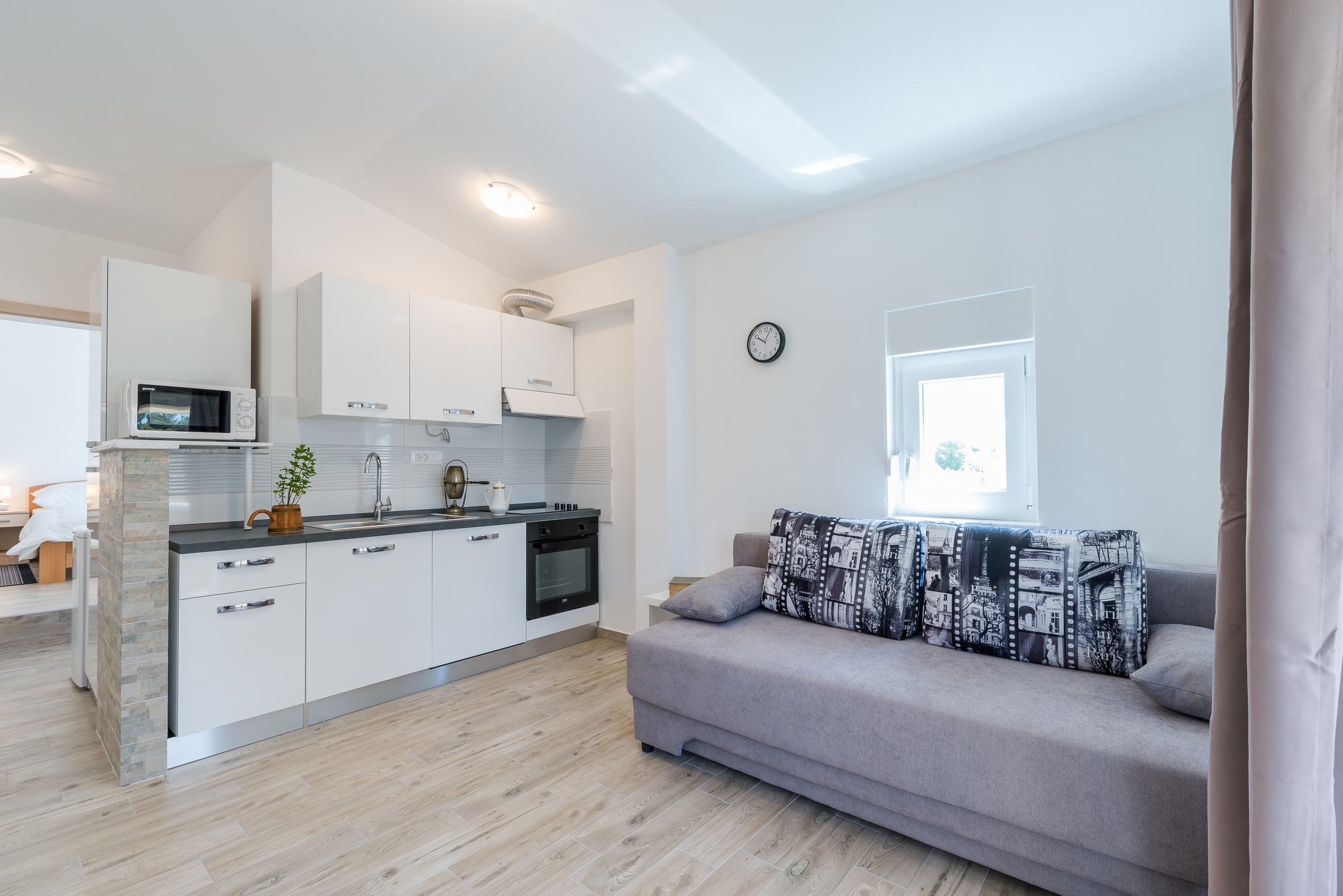 One bedroom apartment with balcony and sea view Privlaka, Zadar  A-d