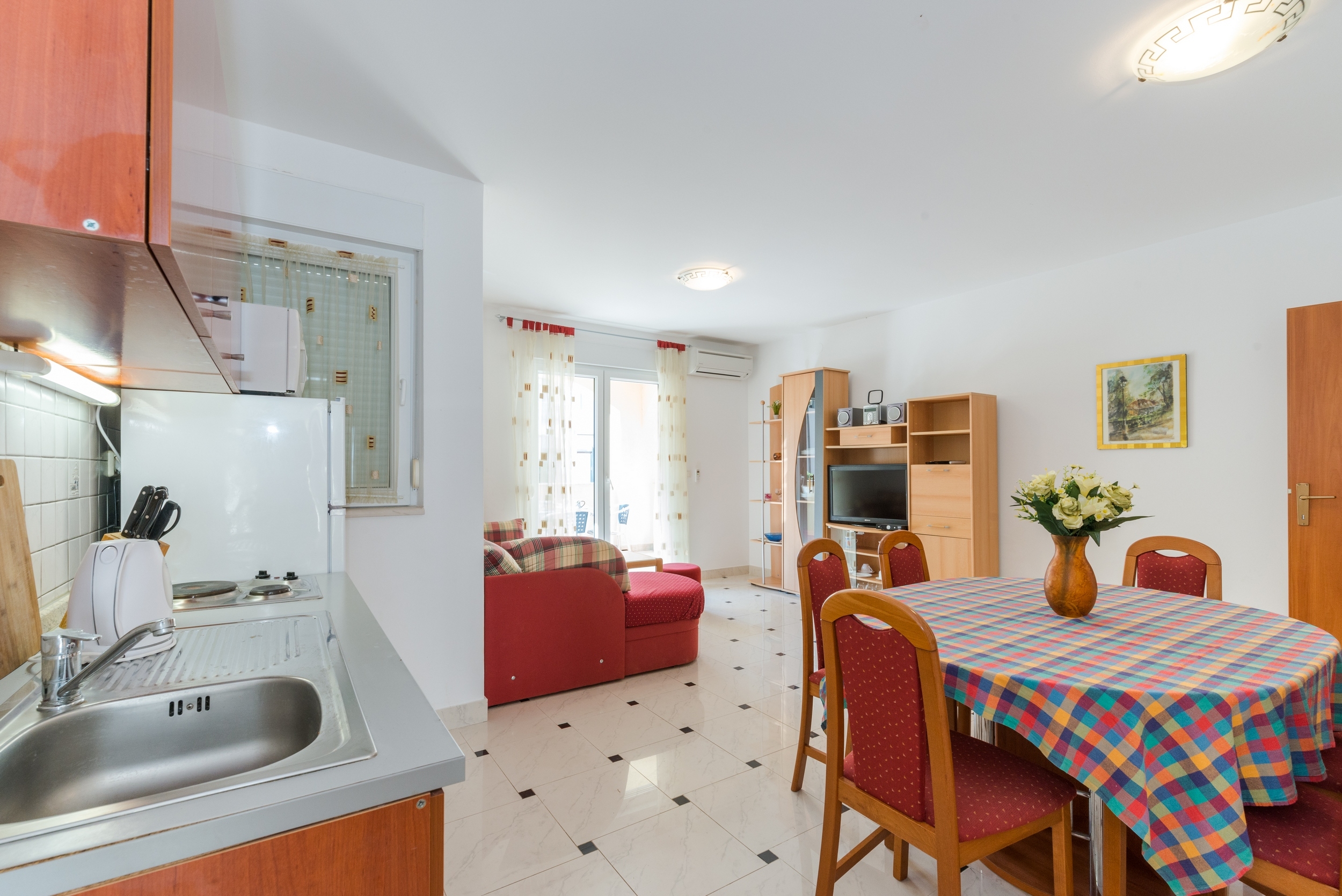 Two bedroom apartment with terrace Vir (A-18603-b)