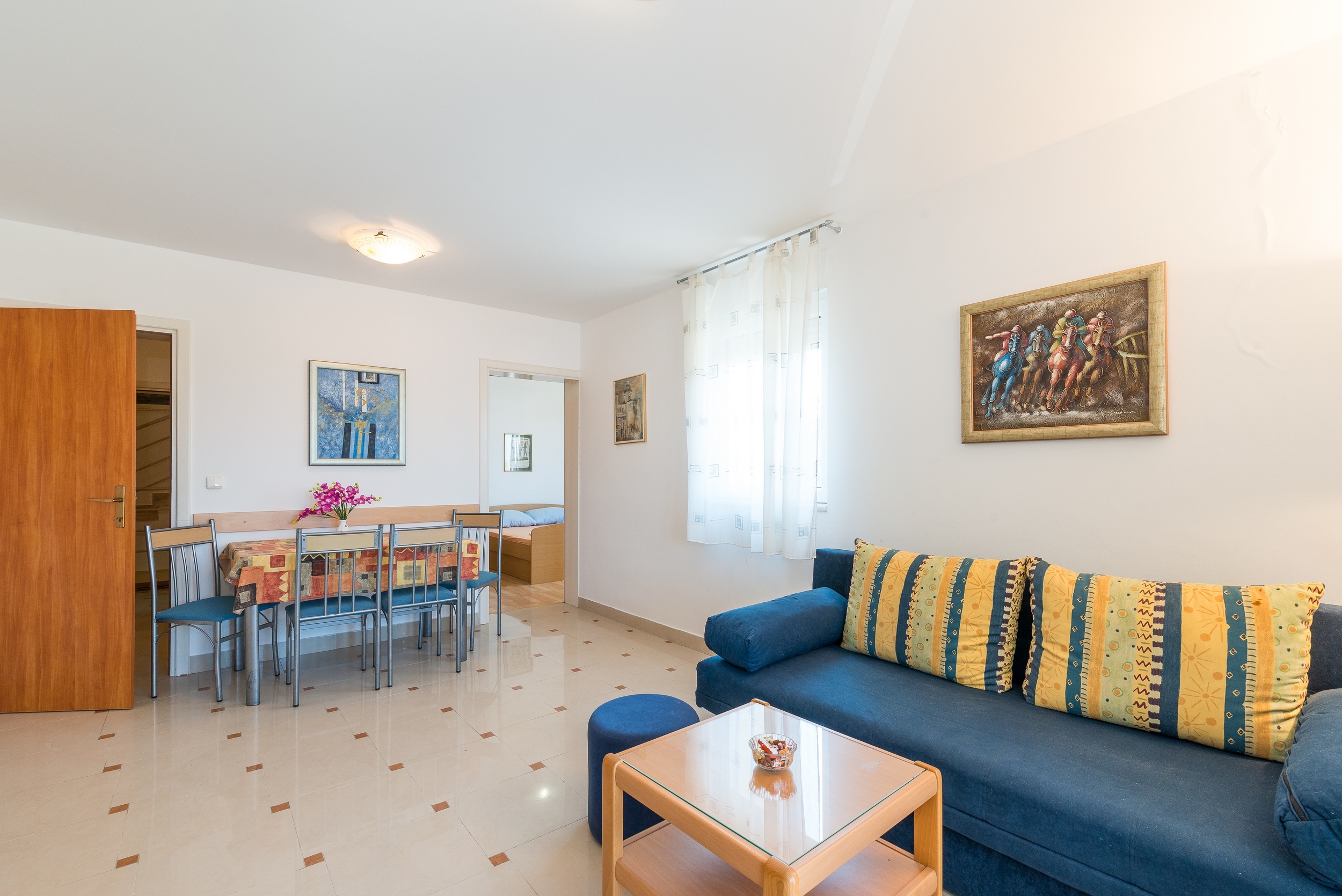 One bedroom apartment with balcony and sea view Vir (A-18603-c)