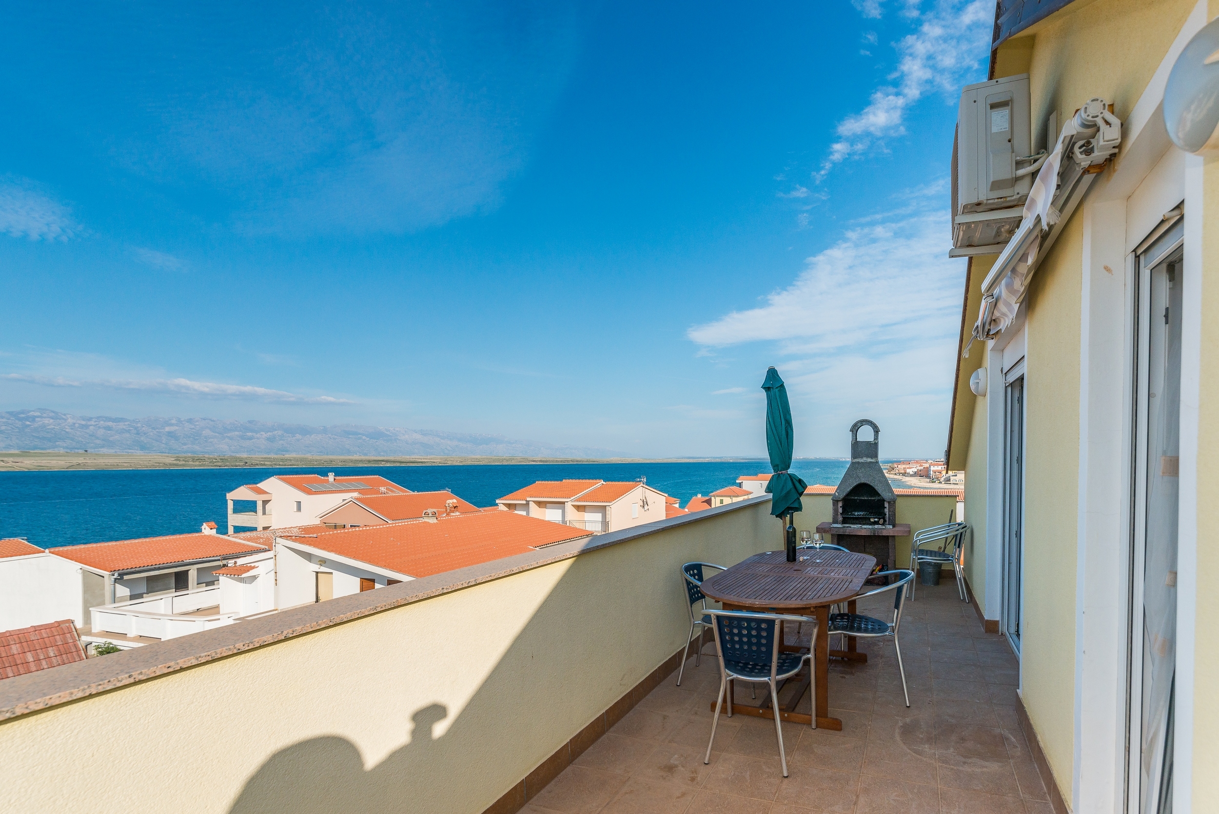 Two bedroom apartment with balcony and sea view Vir  A-f