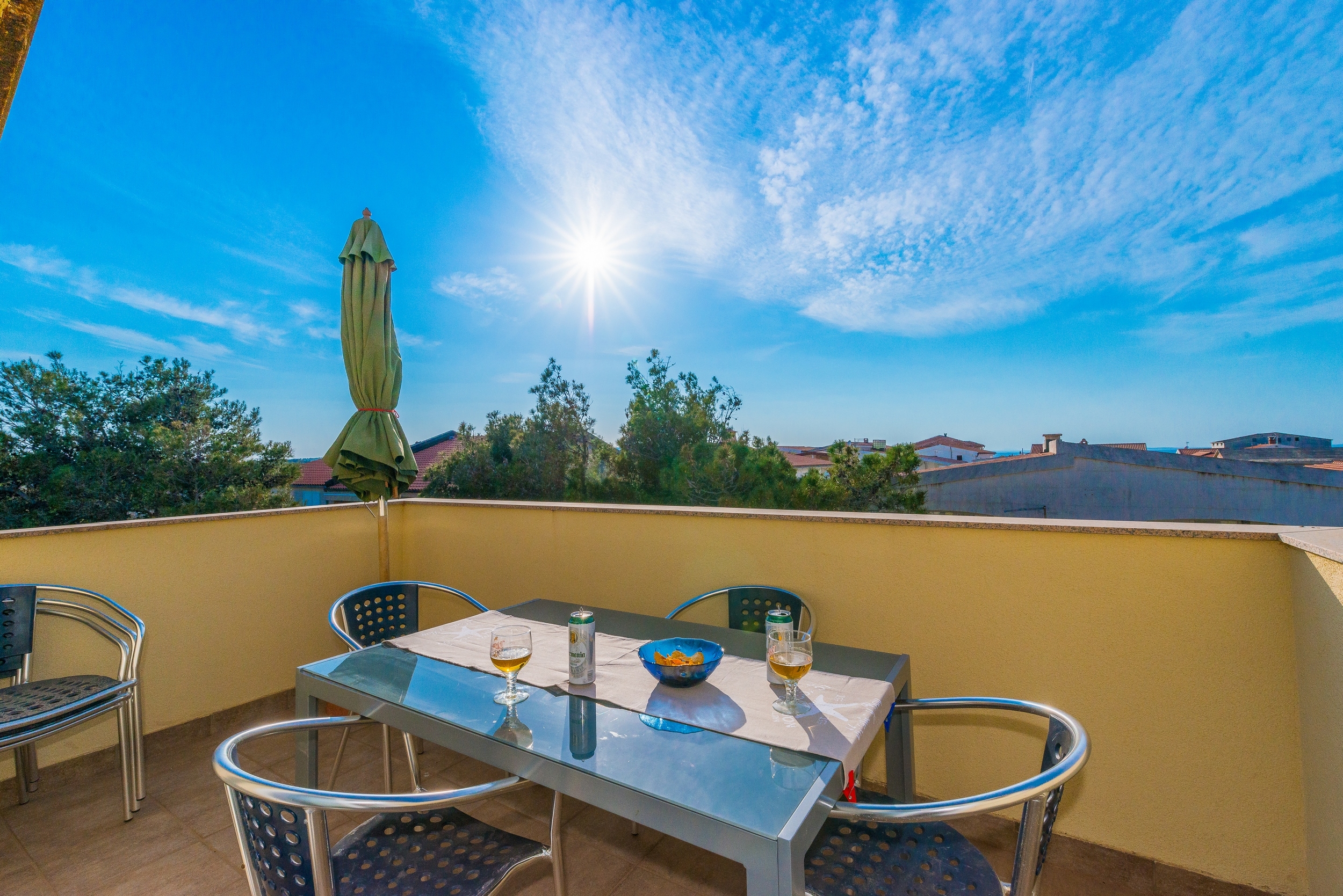 Three bedroom apartment with balcony and sea view Vir  A-g