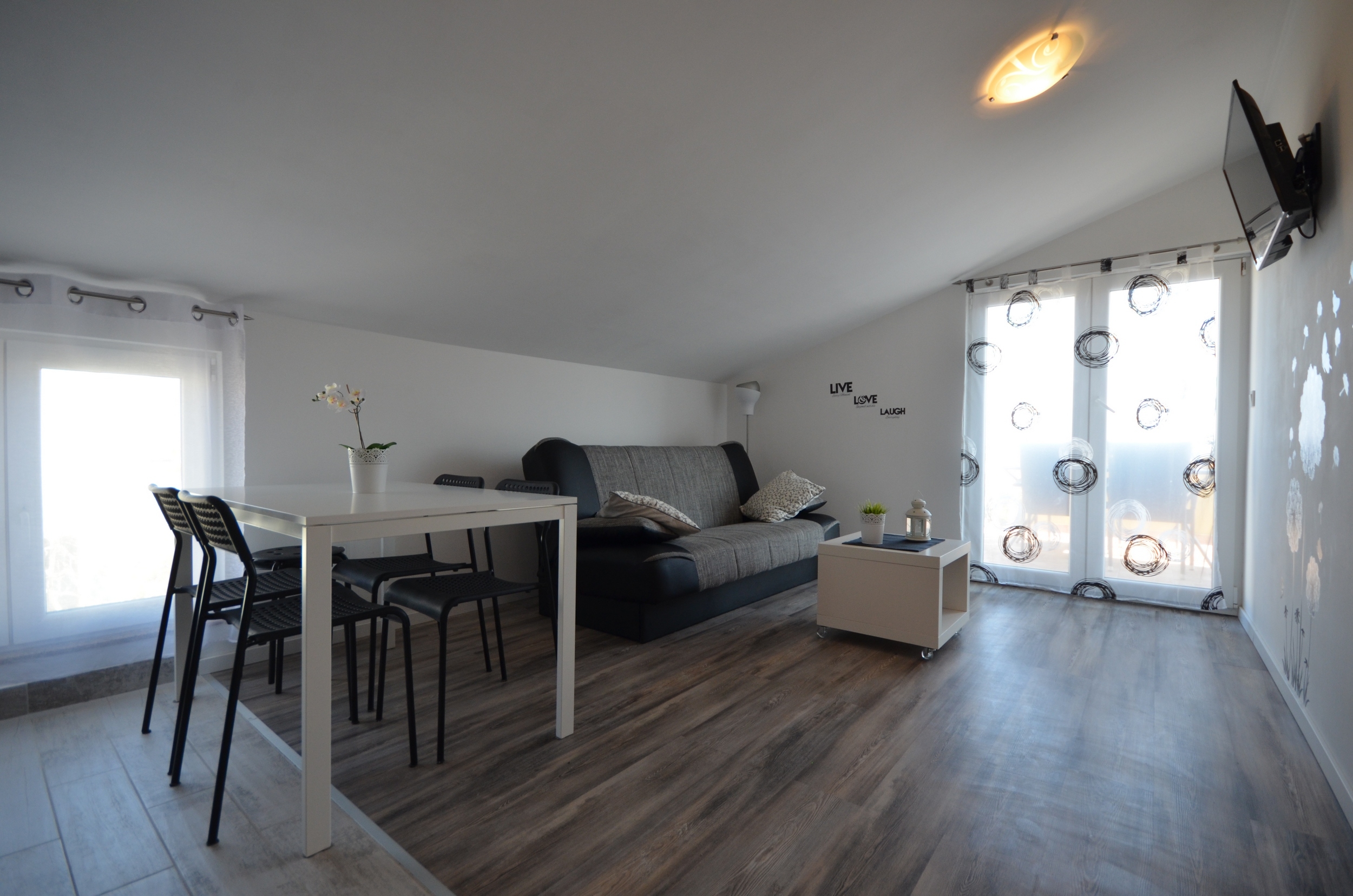 One bedroom apartment with terrace and sea view Vir (A-18607-a)