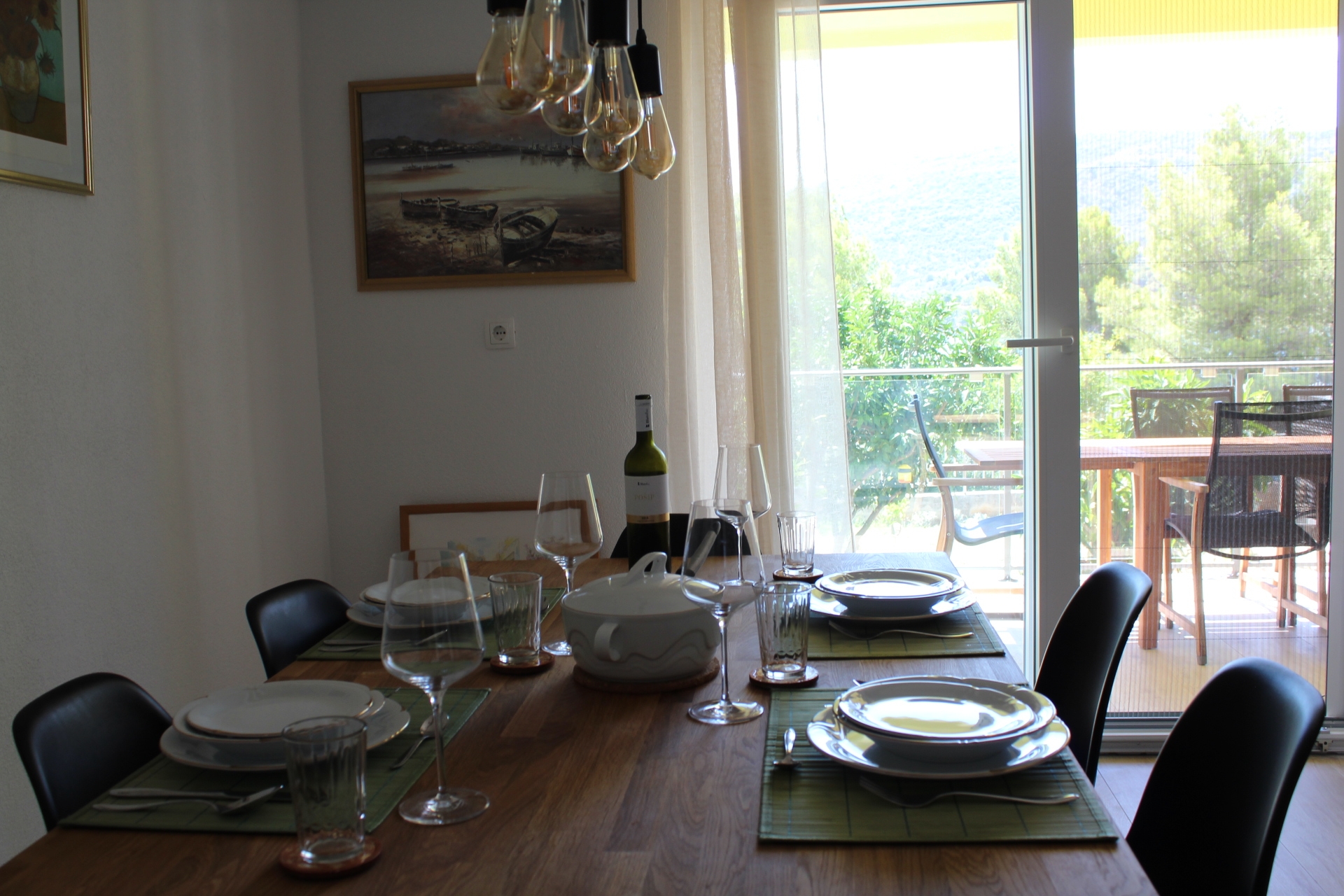 Two bedroom apartment with terrace and sea view Poljica, Trogir  A-a