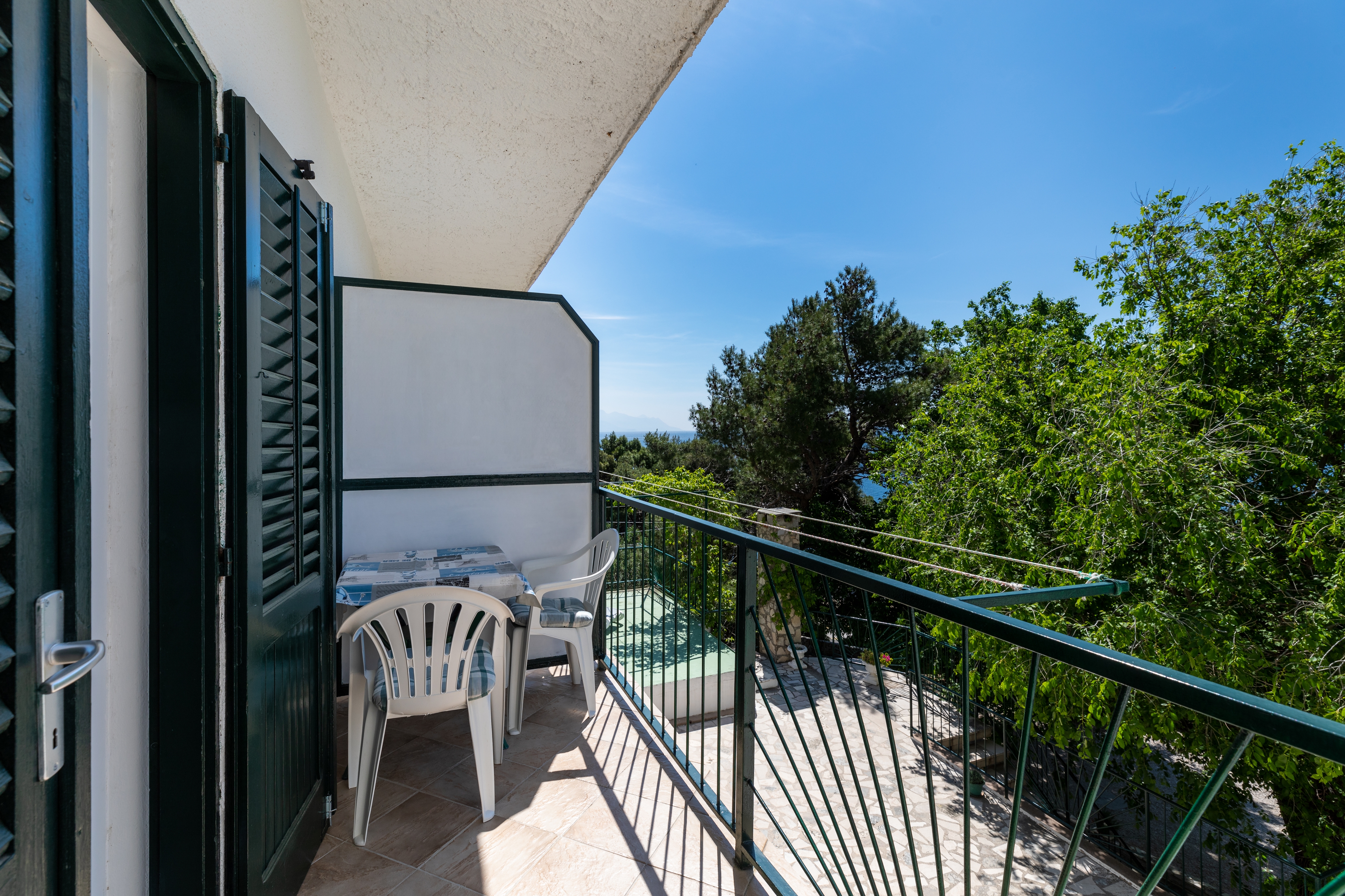 Studio flat with balcony and sea view Lokva Rogoznica, Omiš  AS-b