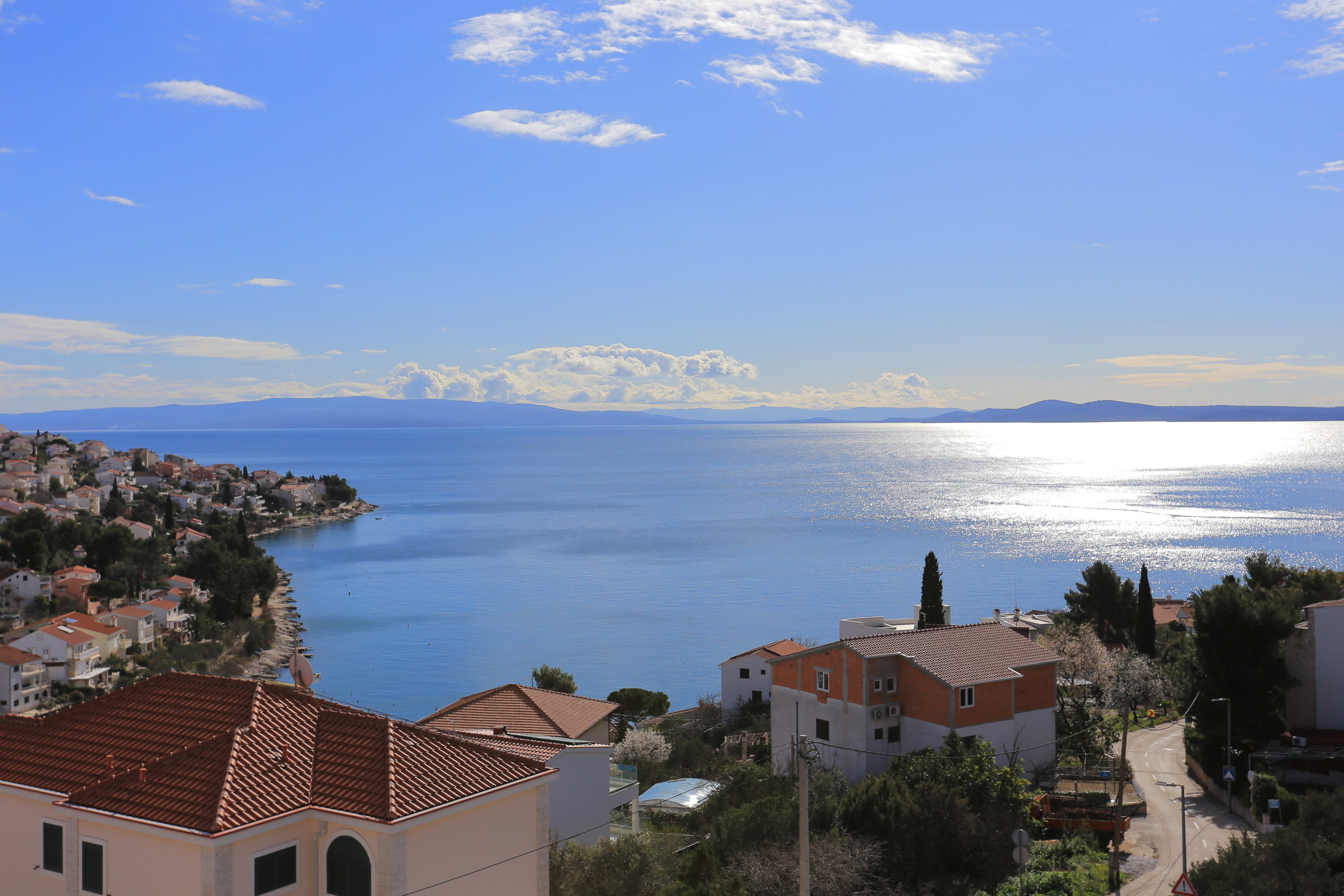 Two bedroom apartment with terrace and sea view Mavarštica, Čiovo  A-a