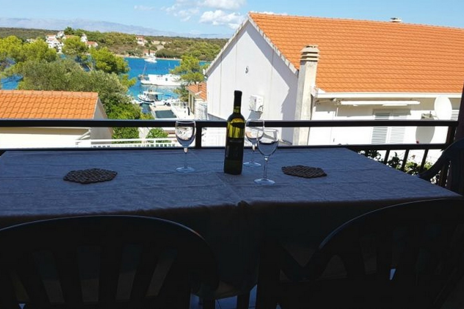 Two bedroom apartment with balcony and sea view Lovište, Pelješac  A-b