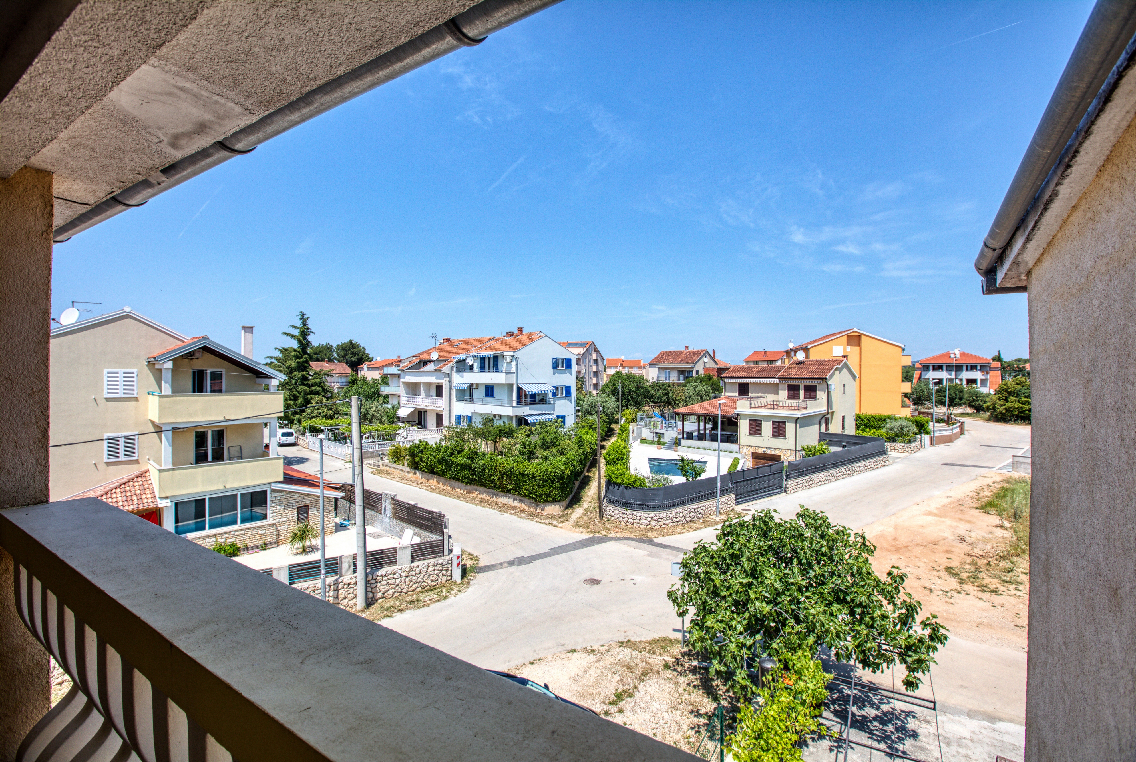 Two bedroom apartment with balcony and sea view Biograd na Moru, Biograd  A-c