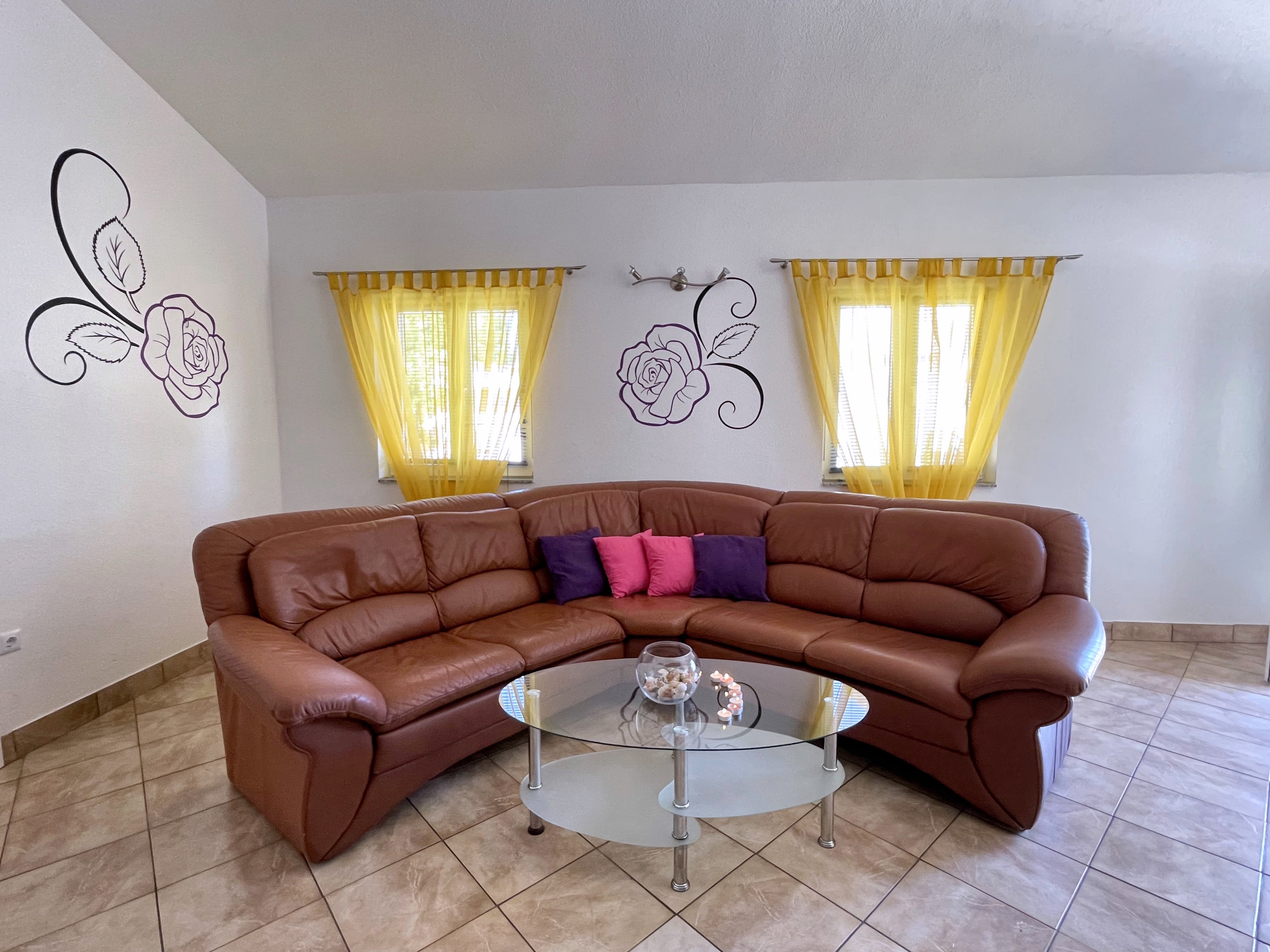 Two bedroom apartment with terrace Polje, Krk (A-18669-b)